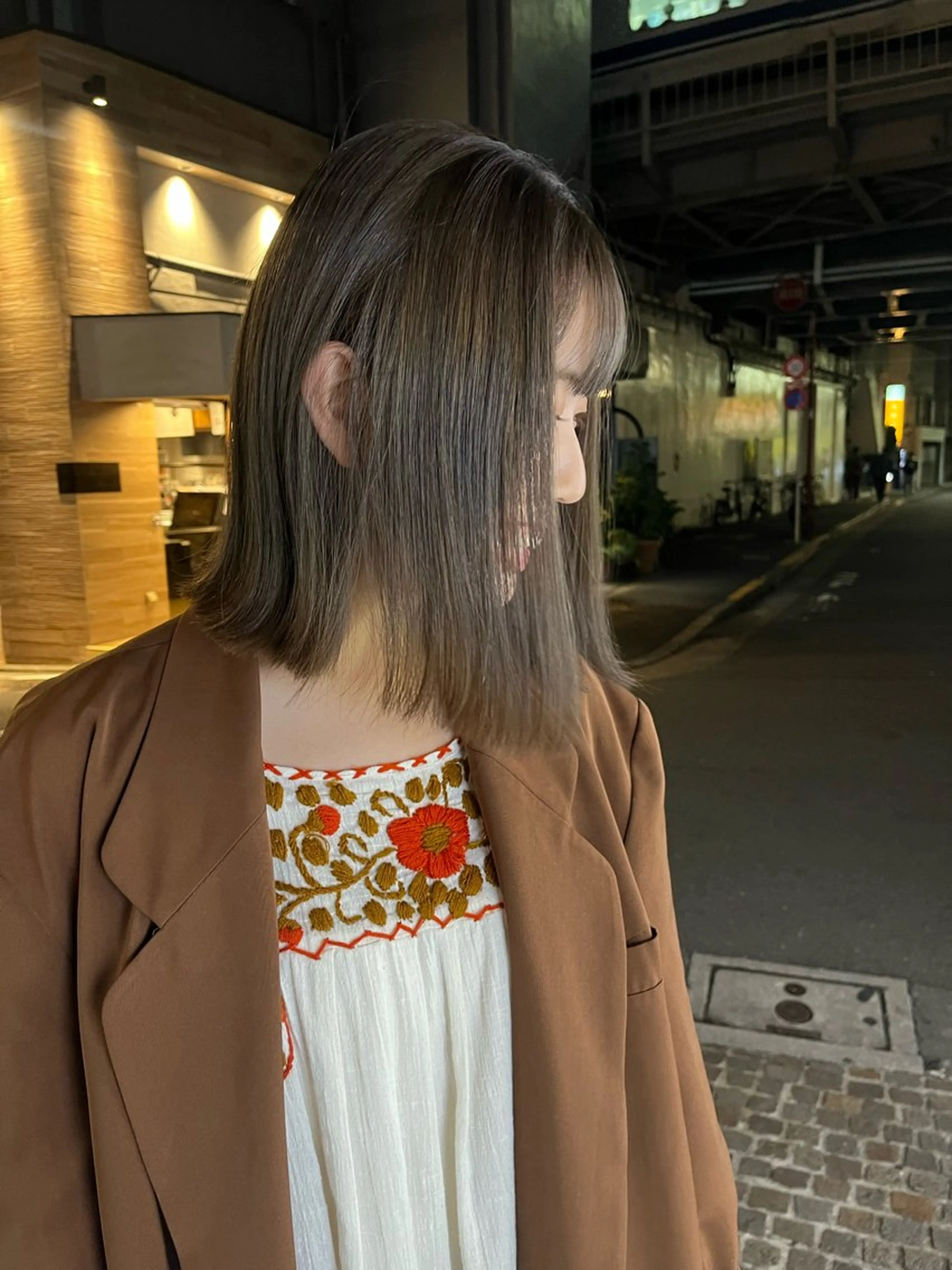 ミディアム 竹内 菜々子のヘアスタイル