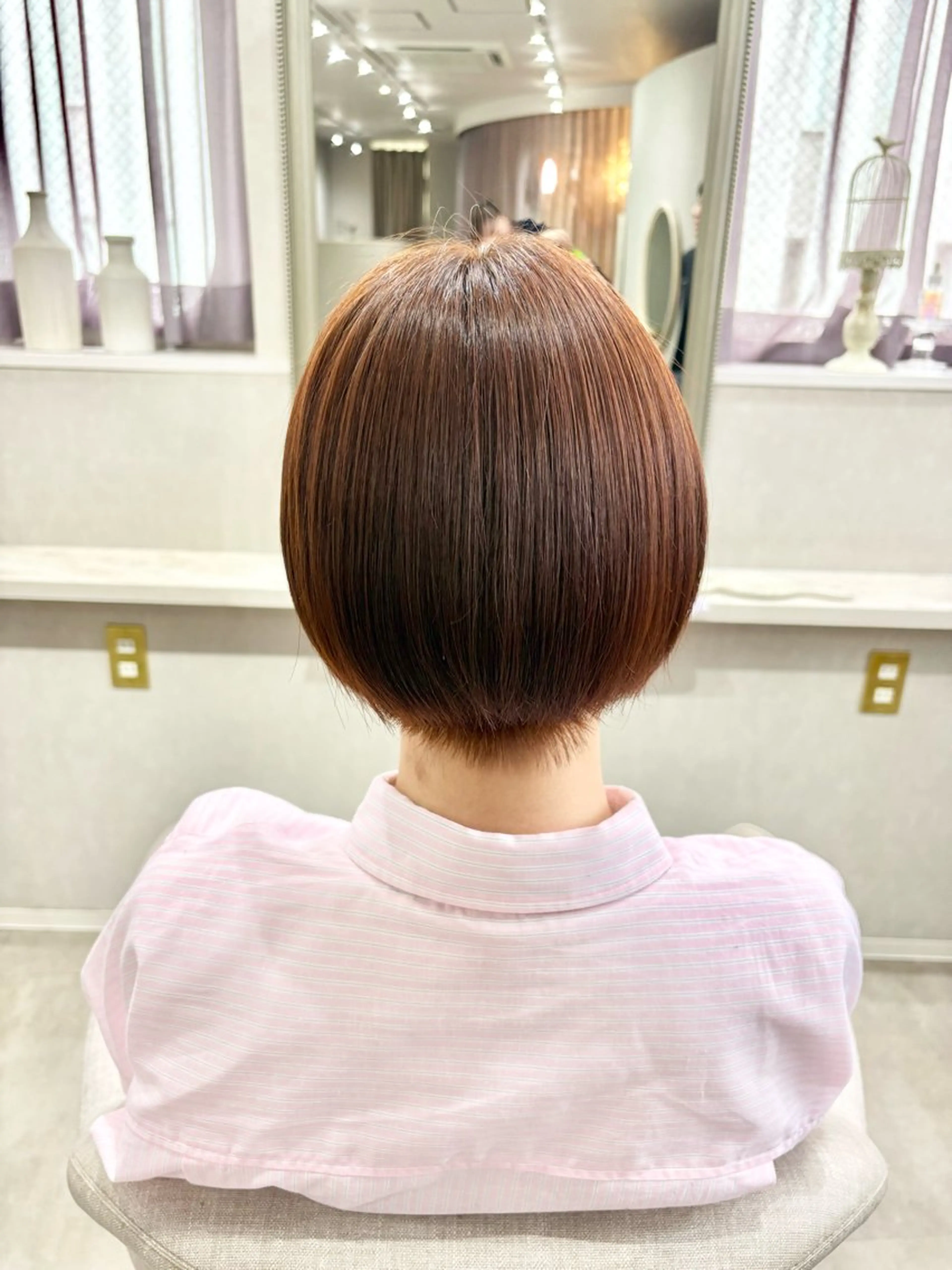 ショート カラー ブラウンカラー オレンジ オレンジブラウン カラー/大宮/ 🌙yuzukiのヘアスタイル