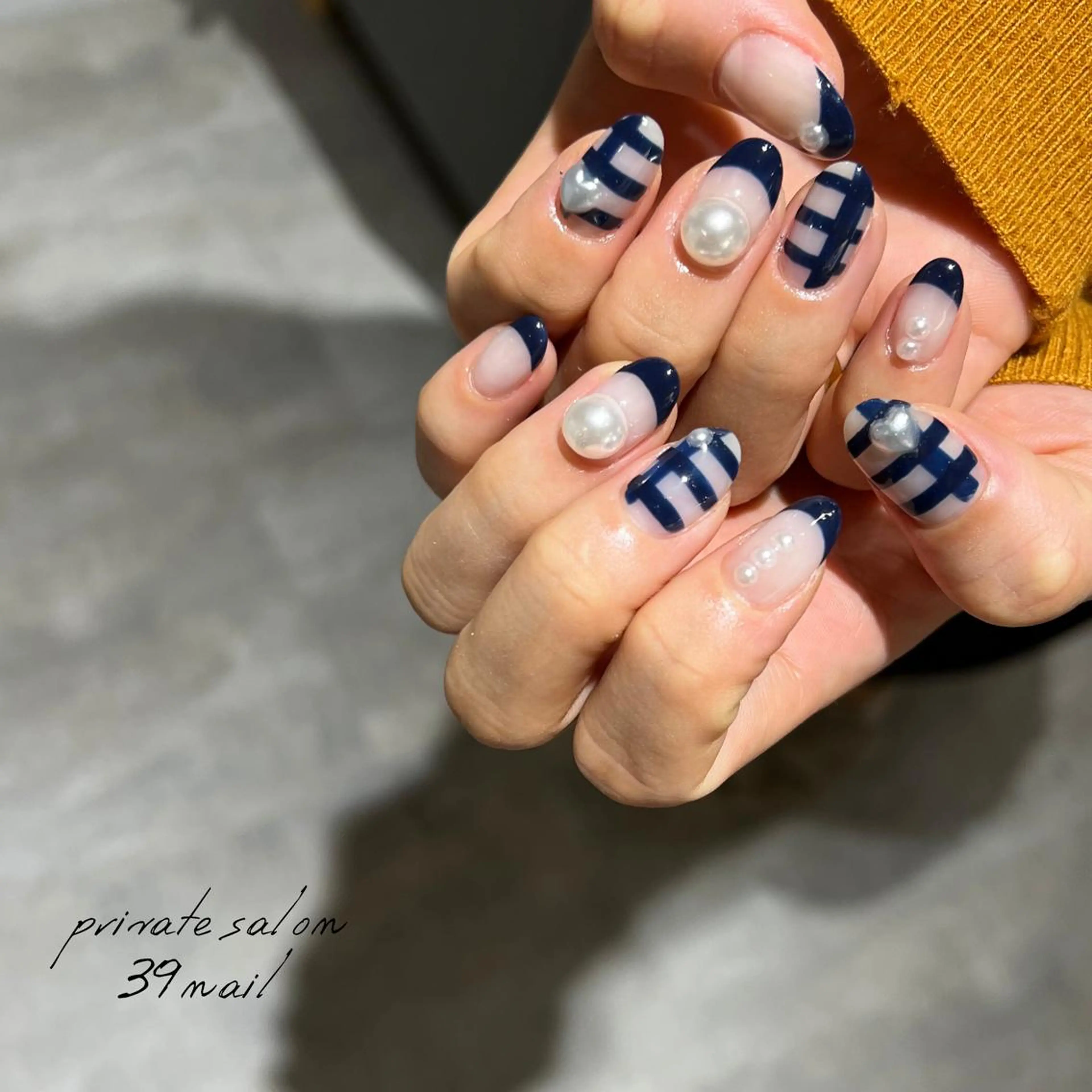 ミディアム ネイル ハンドネイル 京橋 【39nail】のネイルデザイン