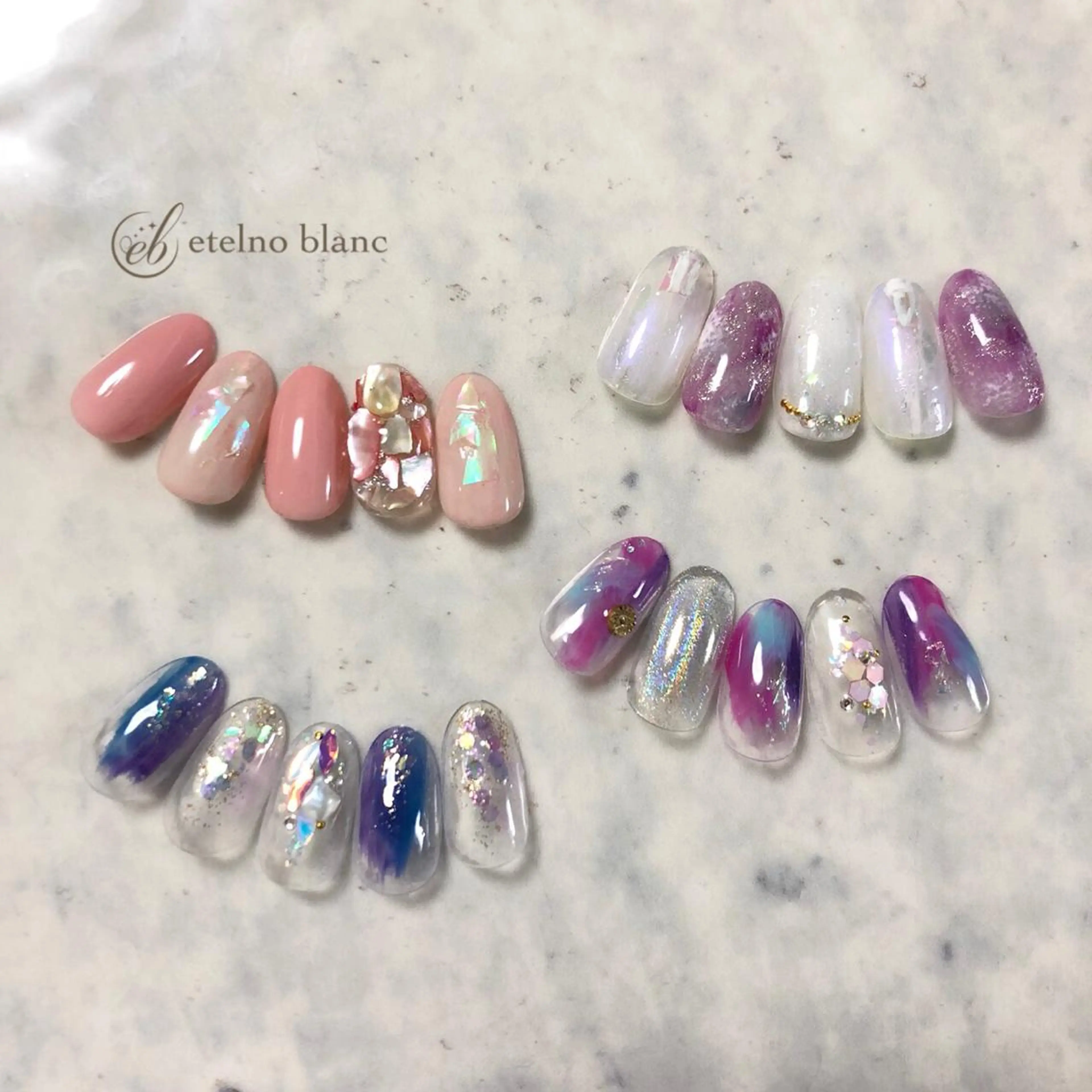 ネイル etelno blanc中目黒のネイルデザイン