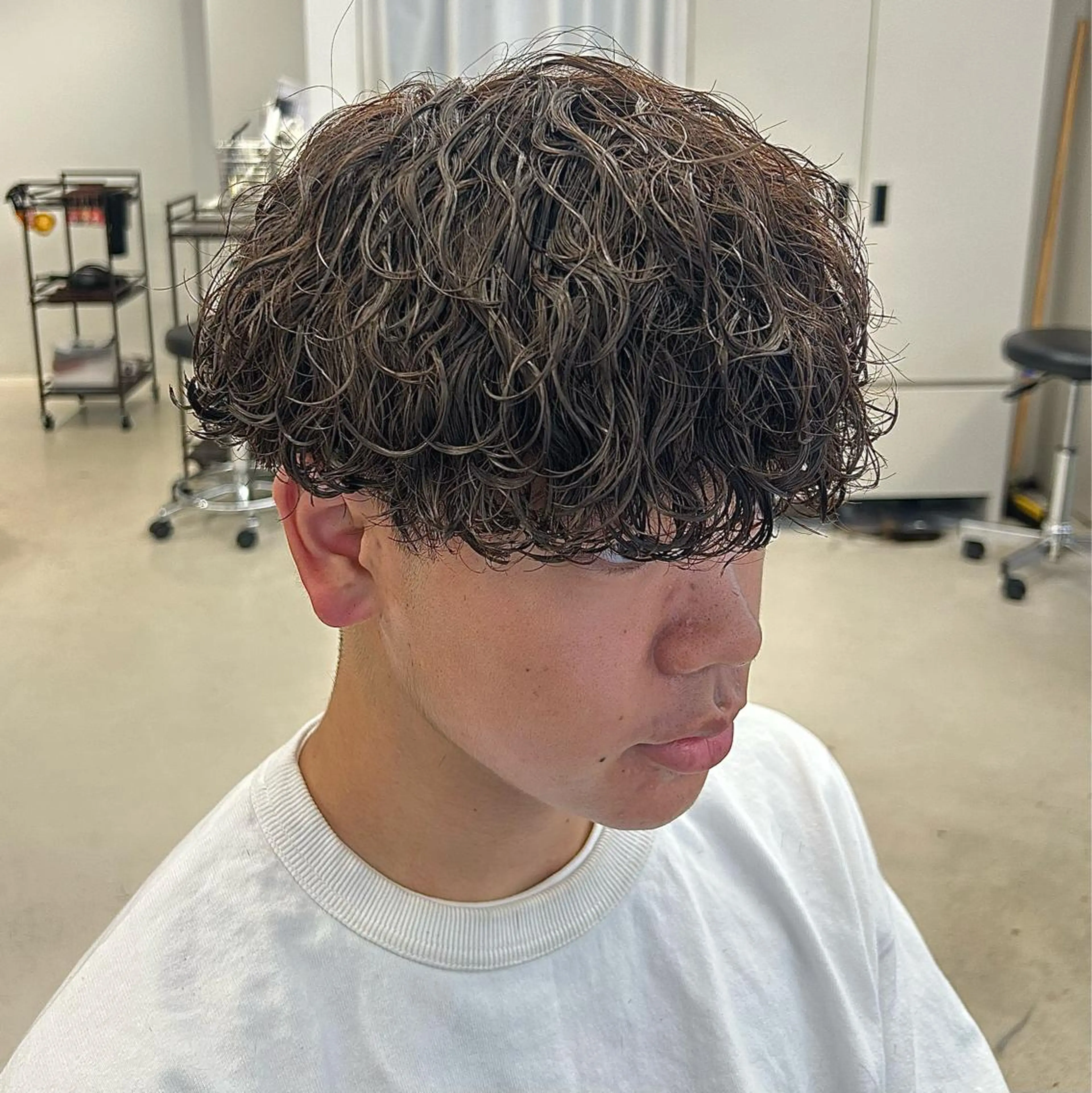 パーマ メンズ カット パーマ CYAN by acoron .池袋所属・メンズ特化 ユキハシのヘアスタイル