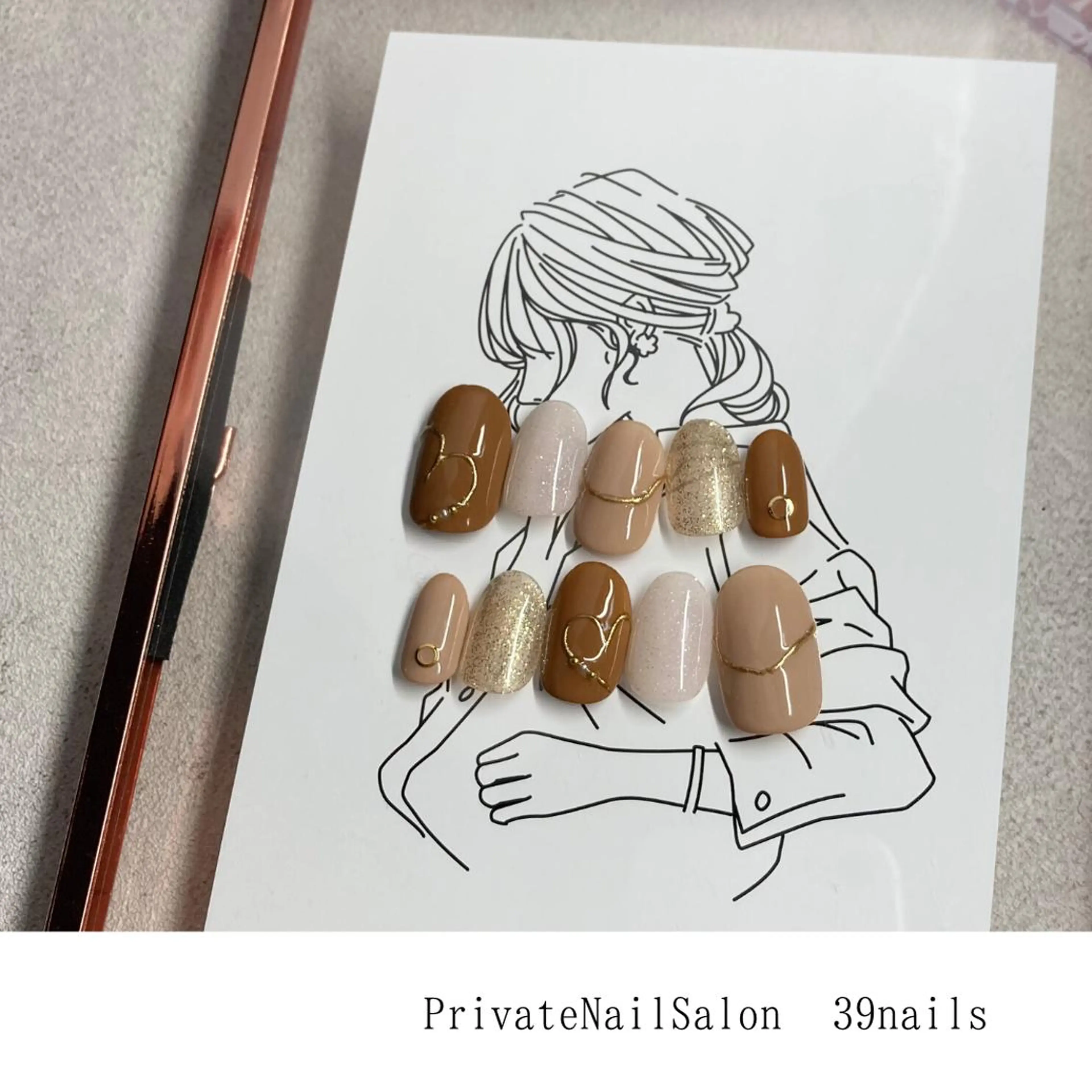 ネイル オフィスネイル ワンカラーネイル シンプルネイル 39-nails EharaMikuのネイルデザイン