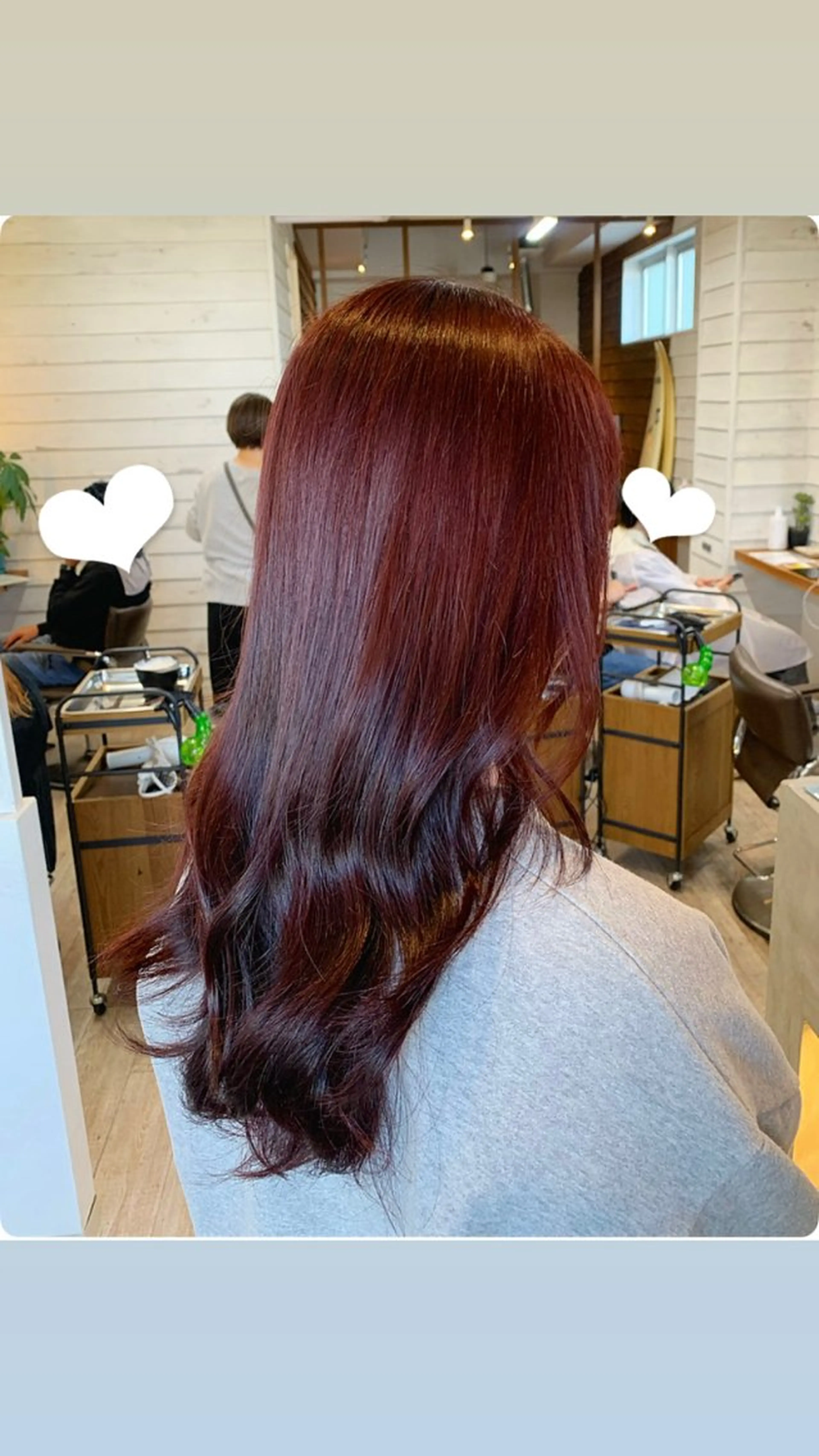 ロング ヘアカラー トリートメント 渡邉 真夕のヘアスタイル