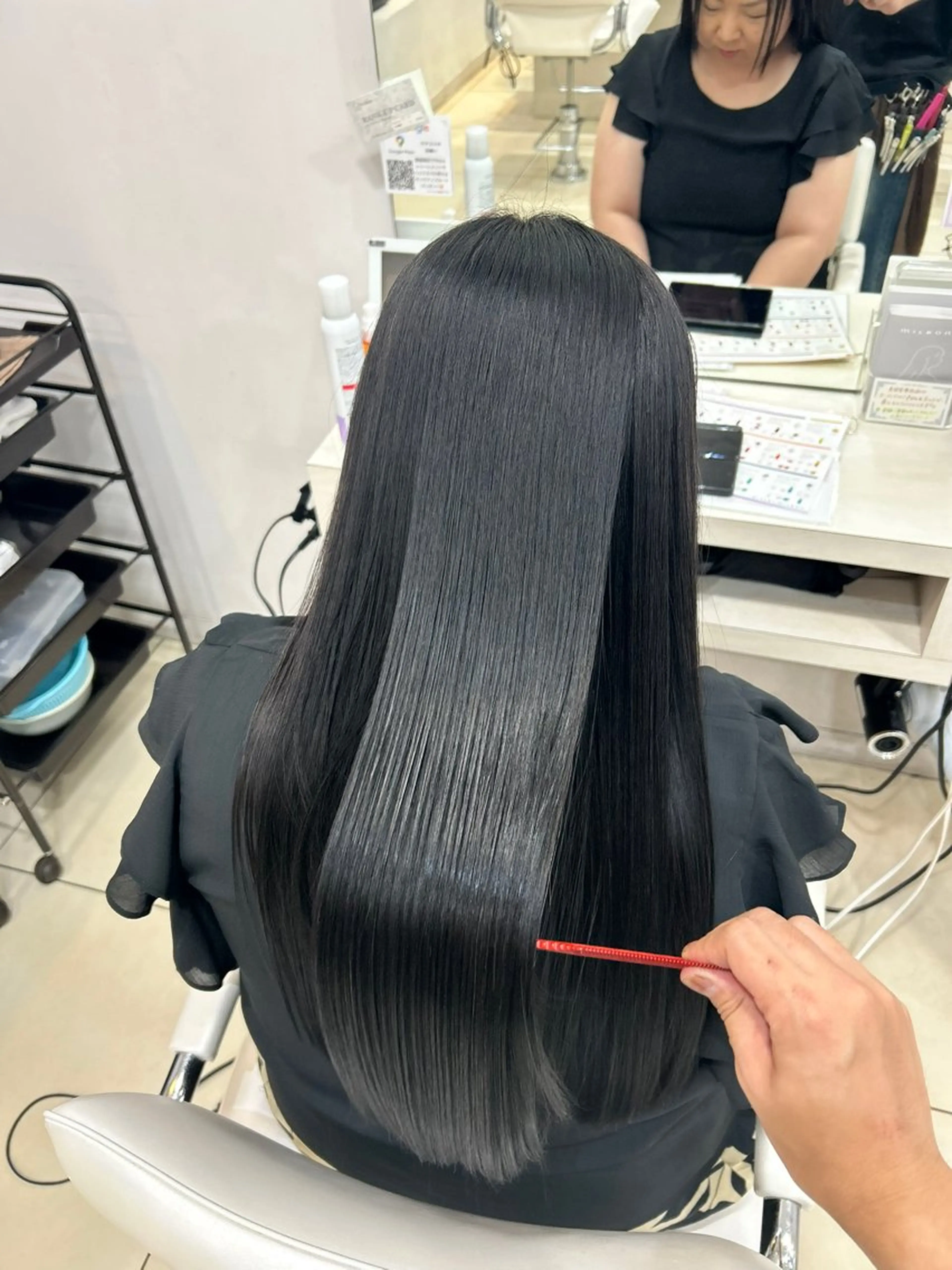 ロング ヘアカラー トリートメント 艶髪の神様 瀧田嵐士🇰🇷のヘアスタイル