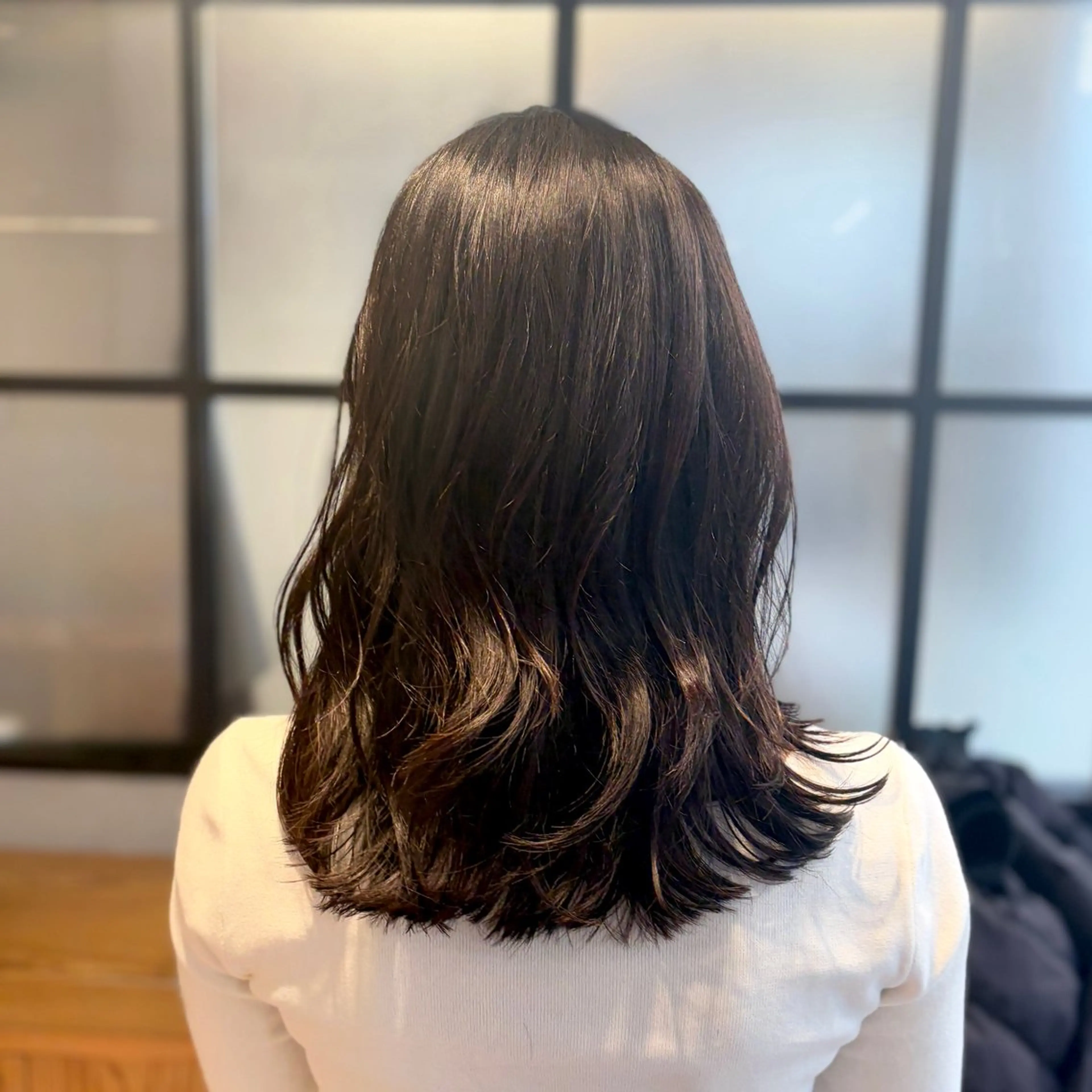 セミロング カラー ハイライトカラー ハイライト ヘアカラー トリートメント DX SHARE SALON所属・matka白髪ぼかし 大人ヘア/KEIKOのヘアスタイル