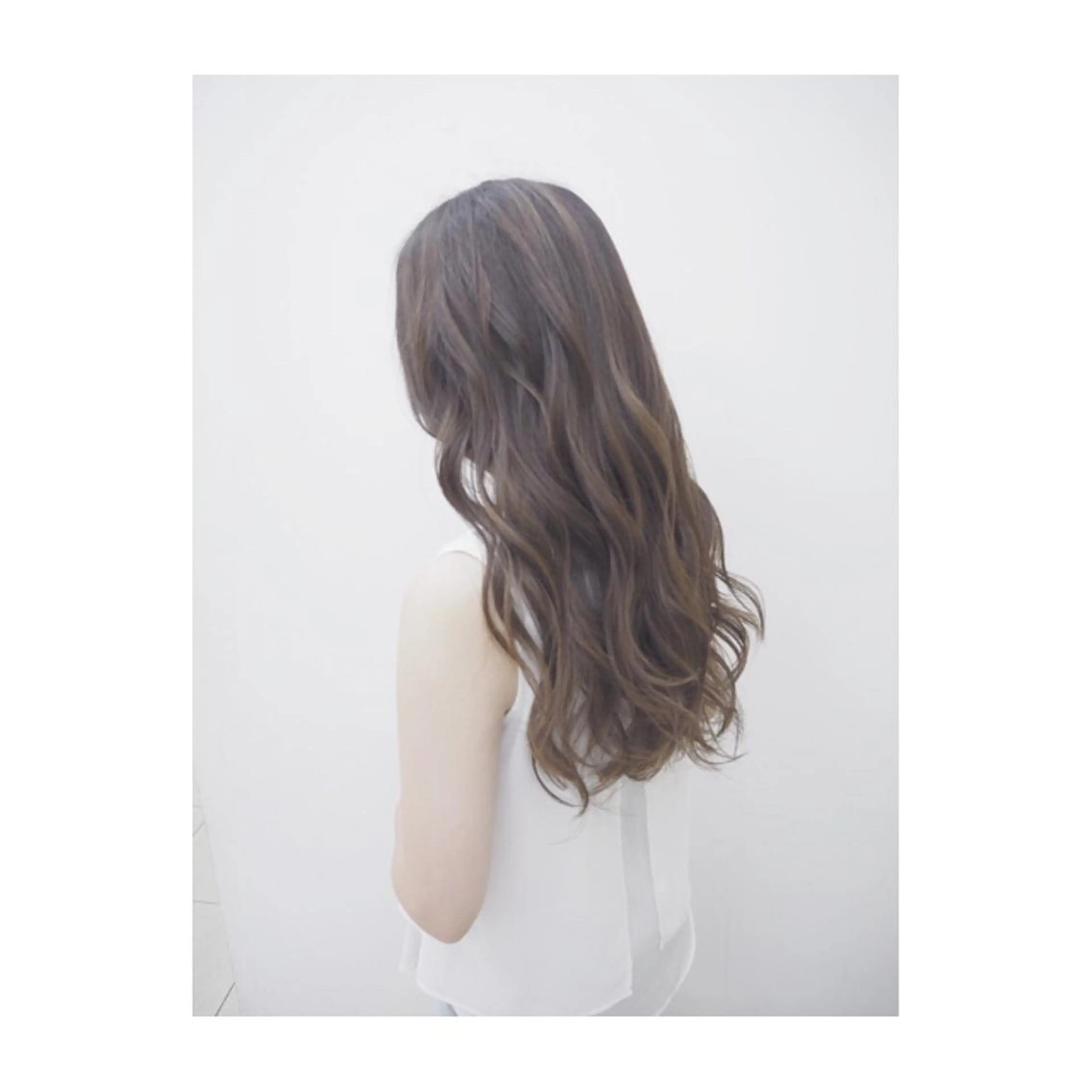 ロング カラー 永岡 鉄平のヘアスタイル