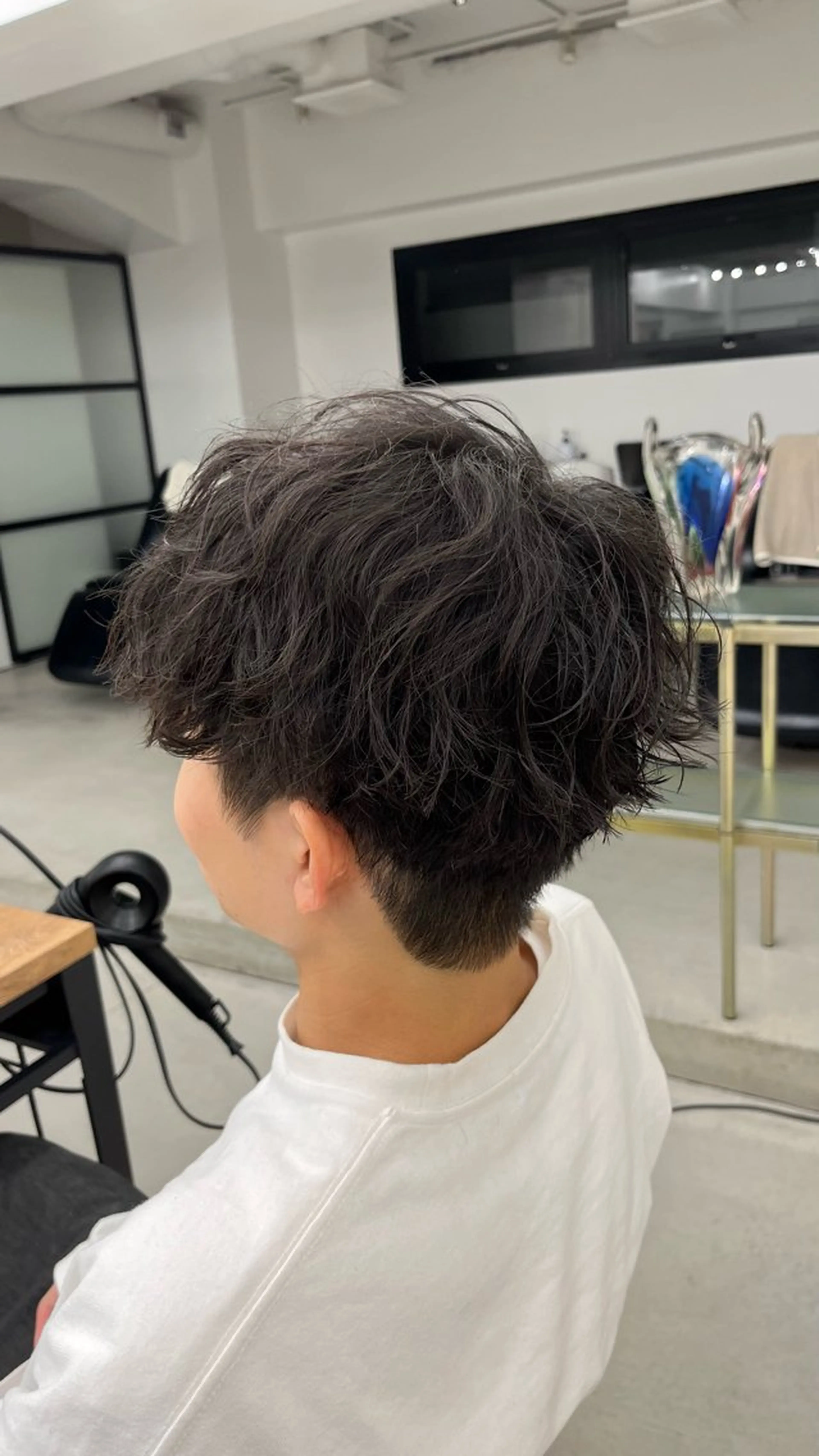 メンズカット+波巻きパーマの写真