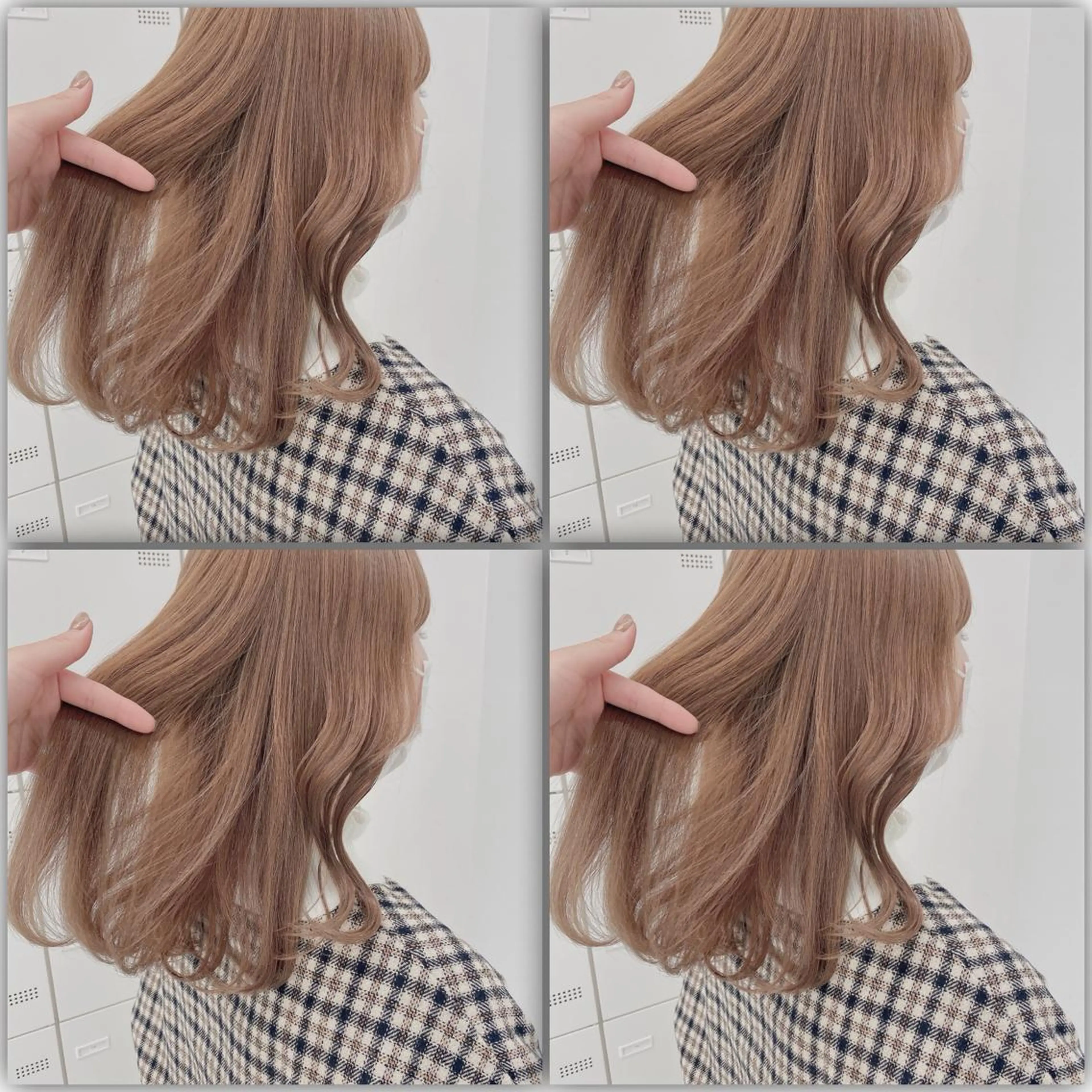 ロング カラー ケアブリーチ 韓国レイヤーKYONのヘアスタイル