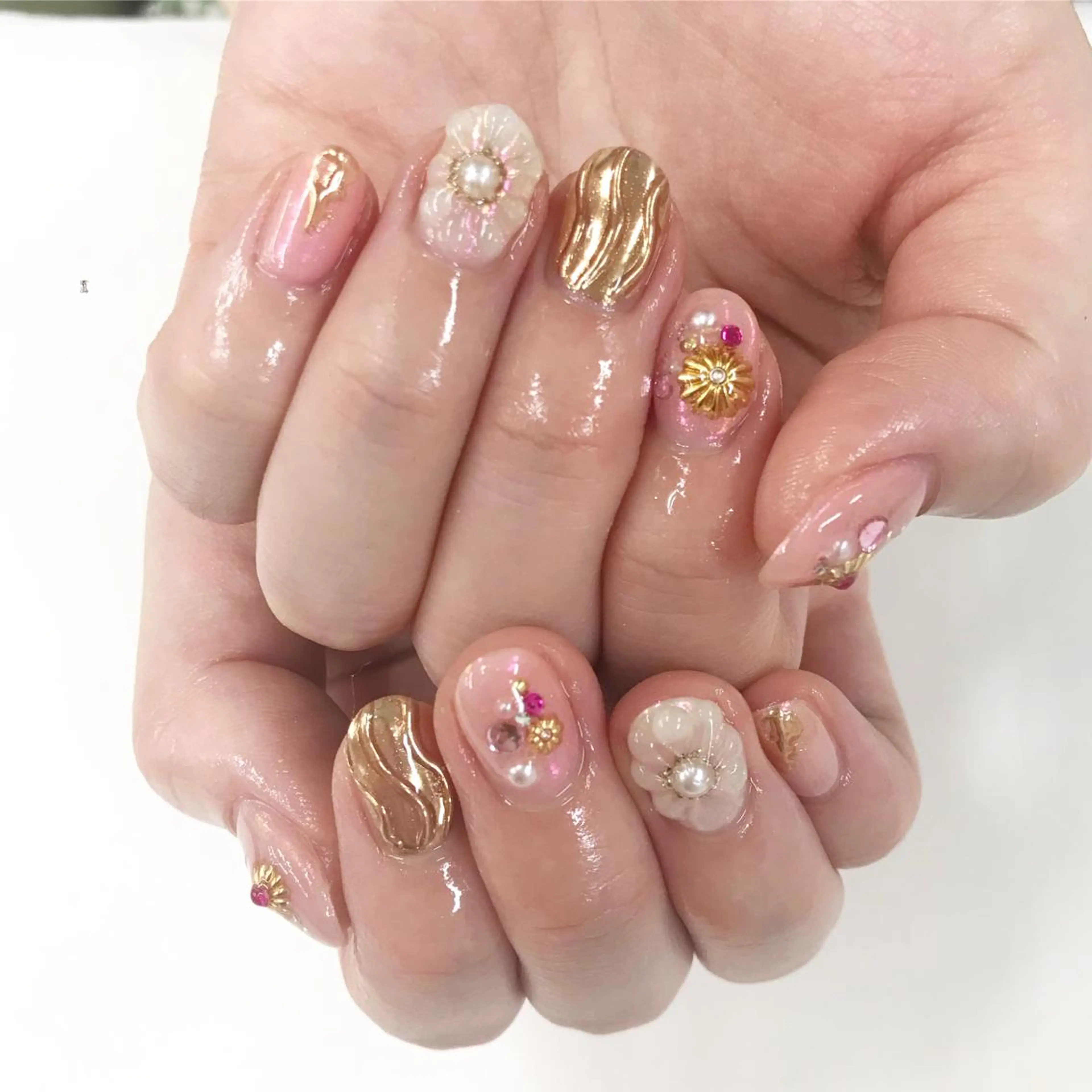 ネイル ハンドネイル ハンドケア Basic本厚木店 Mahiroᙏ̤̫͚のネイルデザイン