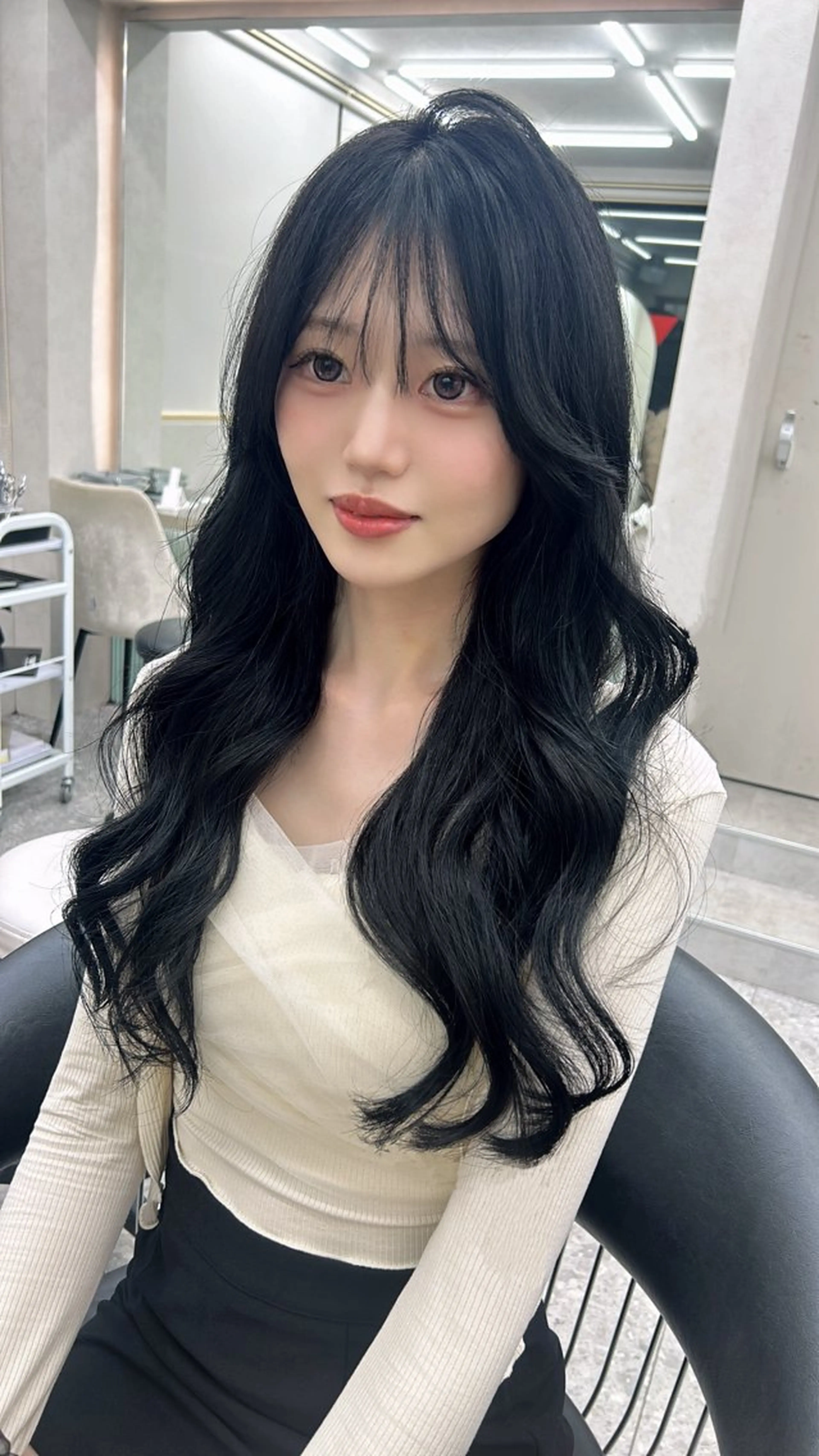 ミディアム カラー ヘアアレンジ カット ヘアカラー トリートメント ベージュ🎀 ふみかのヘアスタイル
