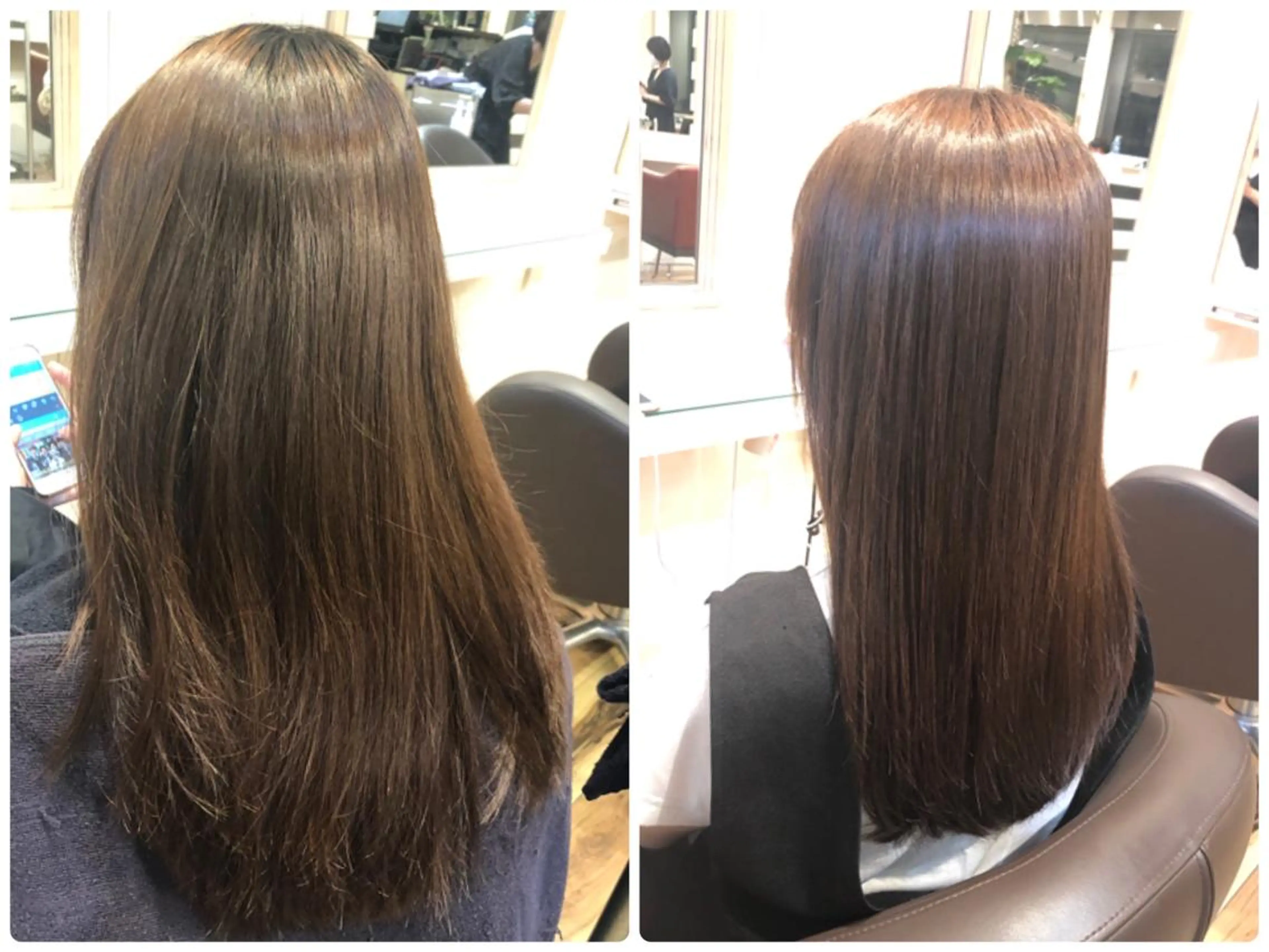 ミディアム カラー トリートメント COA所属・小顔カット前髪 顔周りカット林亮佑のヘアスタイル