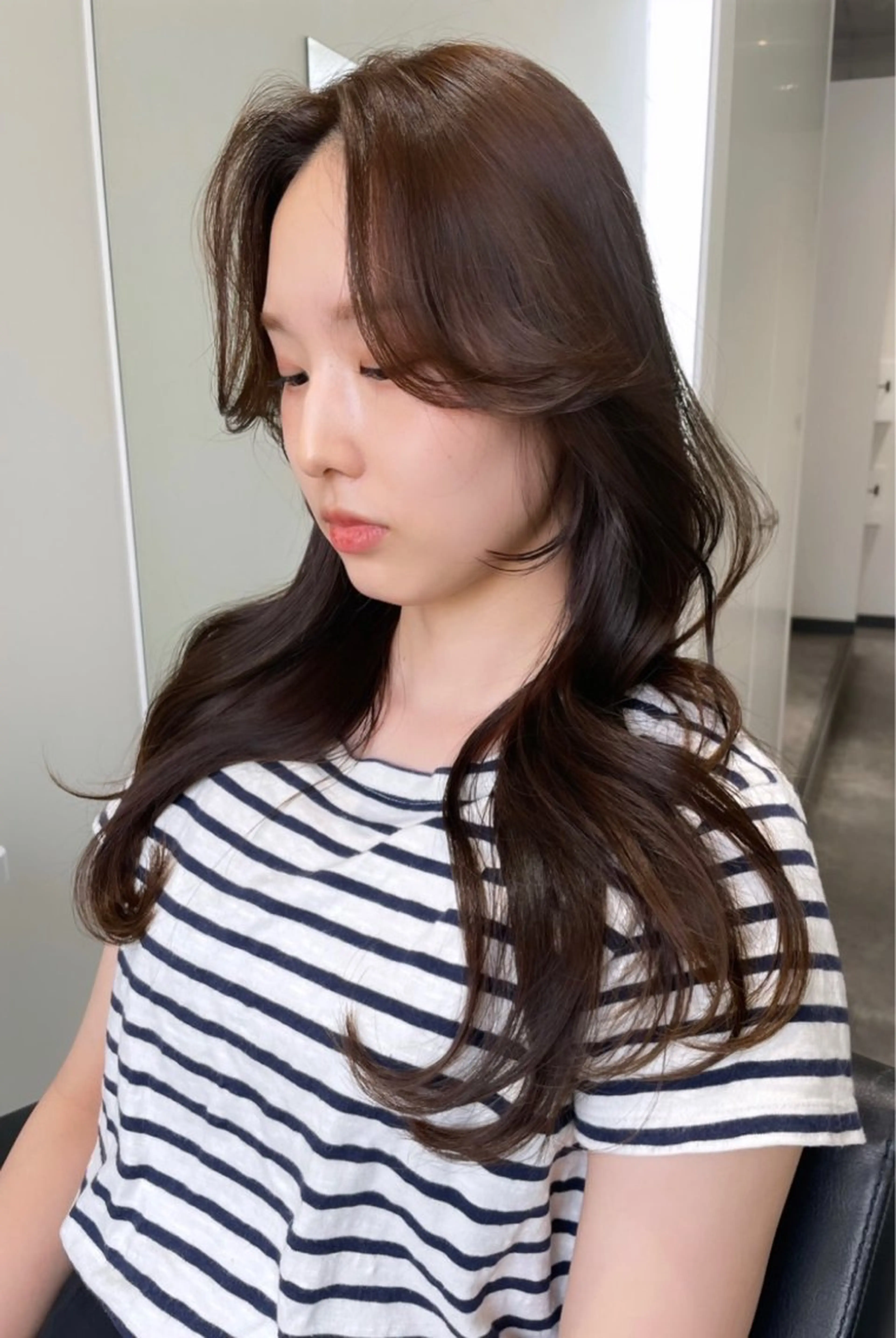 ロング カラー くびれヘア 韓国風ヘア レイヤーカット カット ヘアカラー risako🇰🇷 韓国ヘア/レイヤーのヘアスタイル