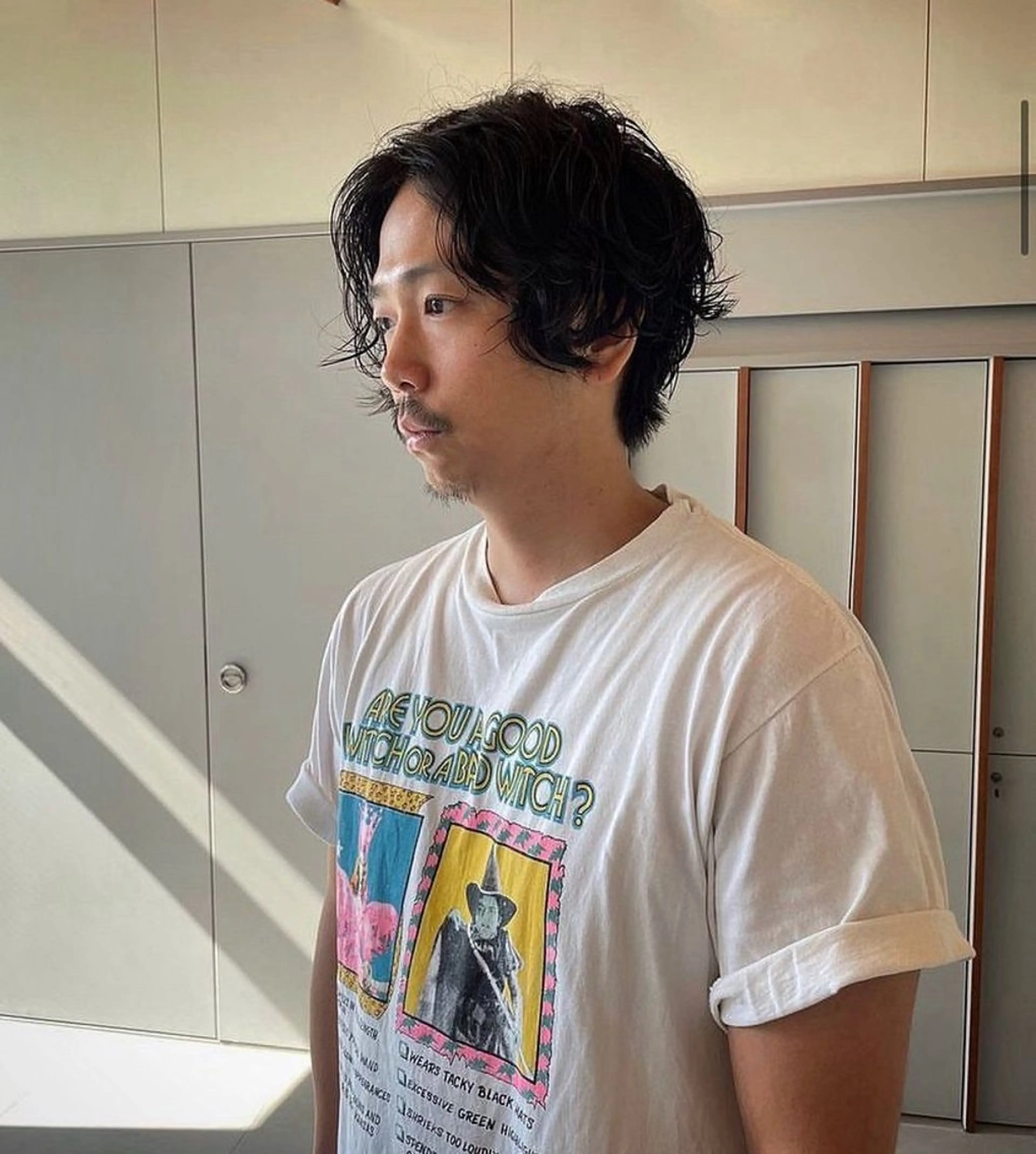 メンズ センターパート 田形清流のヘアスタイル