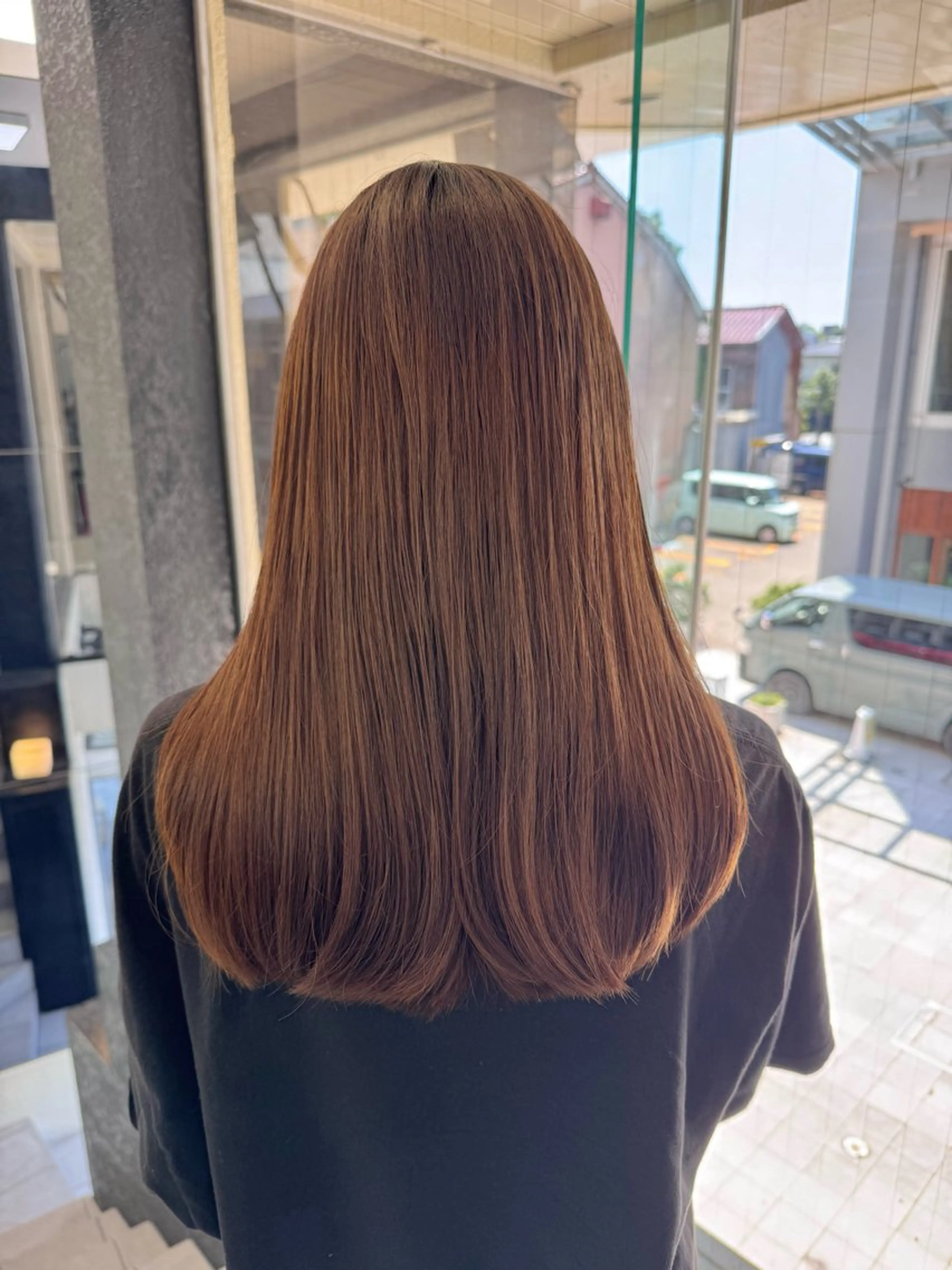 ミディアム カラー カット ヘアカラー トリートメント KOHNO/ブリーチ なし/透明感カラーのヘアスタイル