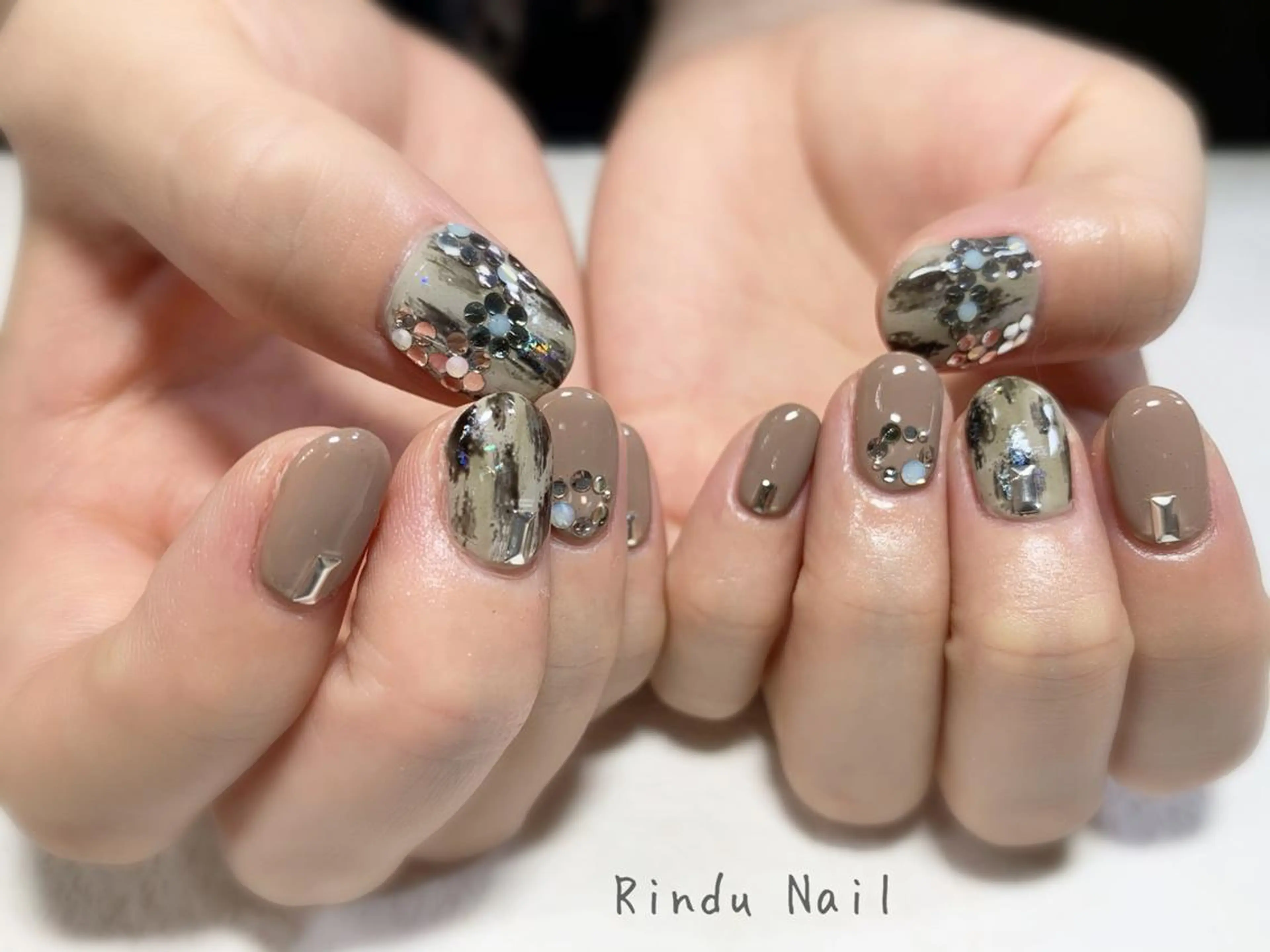 ネイル ニュアンスネイル Rindu Nail 名駅miniのネイルデザイン