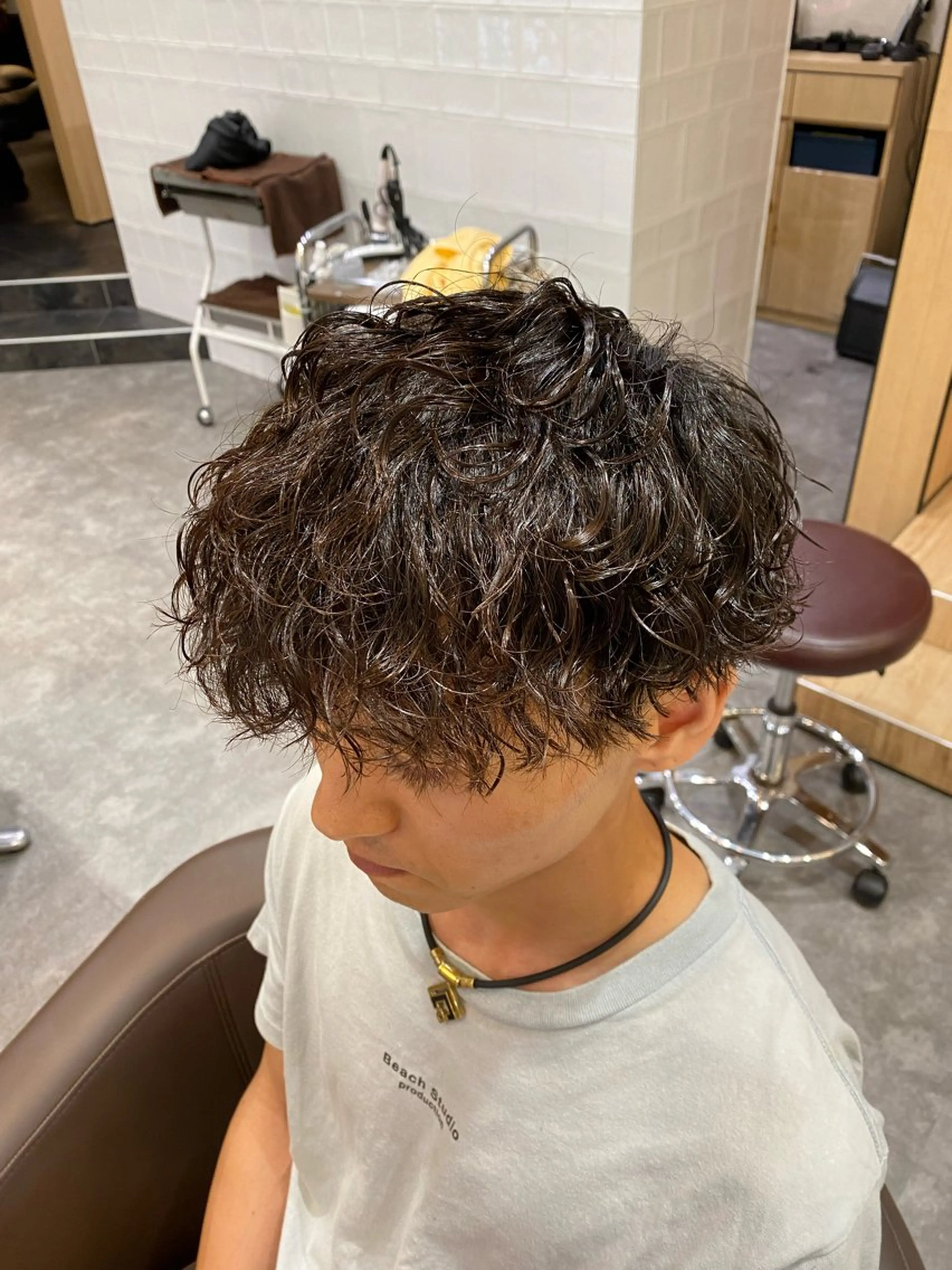 パーマ メンズ メンズ特化LIBER 石川玲央のヘアスタイル