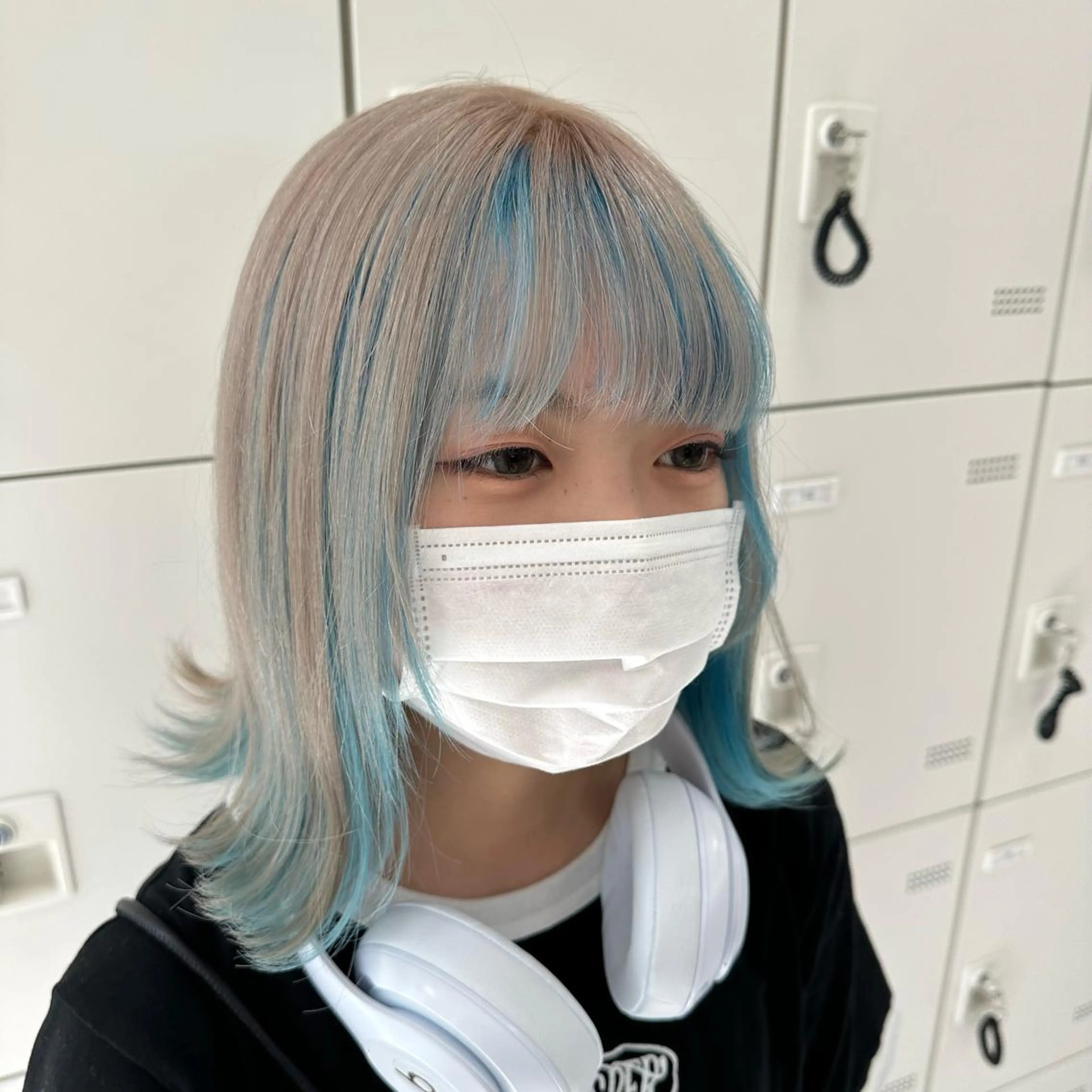 ミディアム カラー ヘアカラー トリートメント ヘッドスパ ヘアセット ケアブリーチ 韓国レイヤーKYONのヘアスタイル