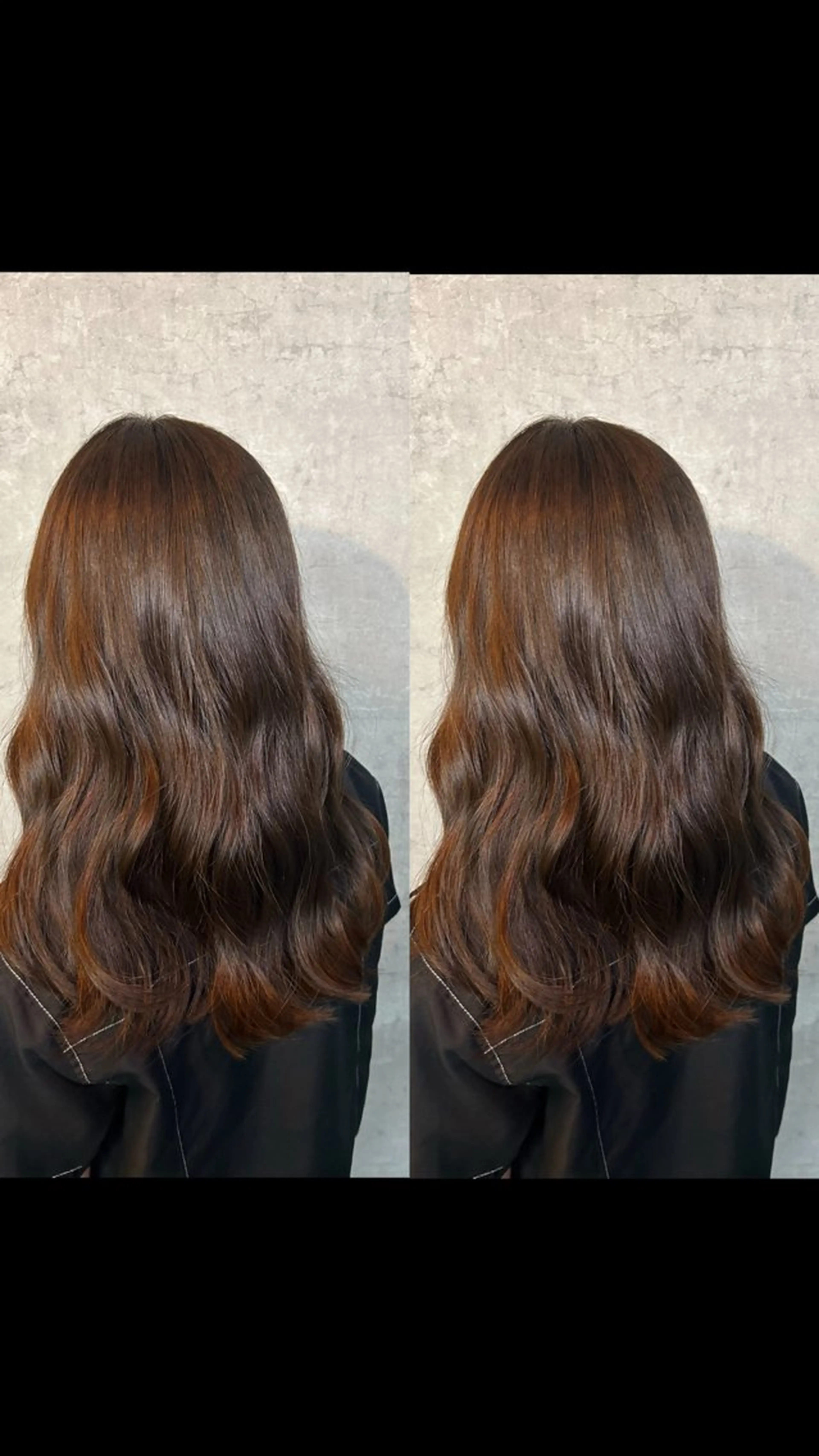 ロング ヘアカラー 裾分 華子のヘアスタイル