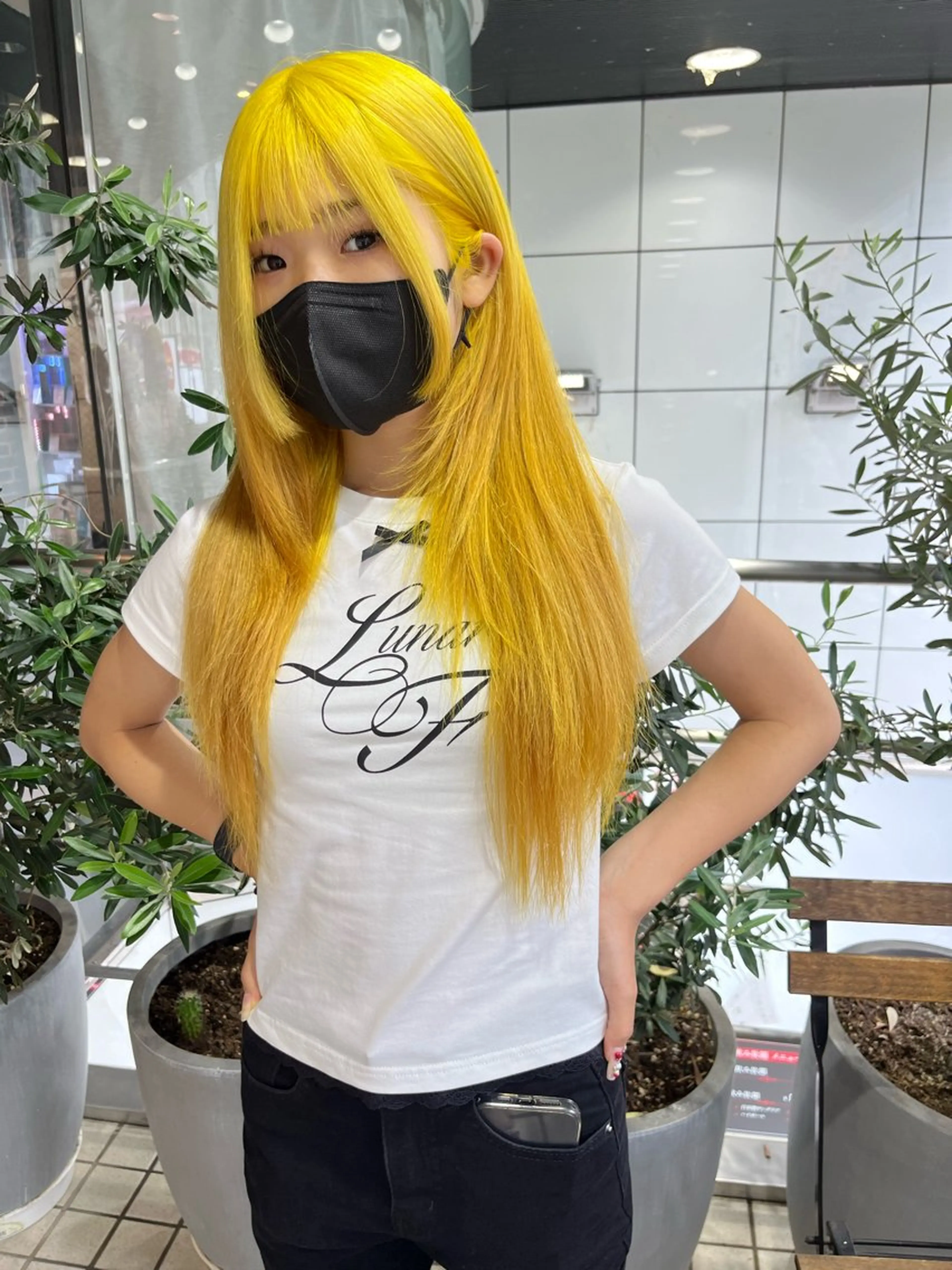 ロング カラー カット ヘアカラー 💖デザインカラー/ タダ ハナカ💖のヘアスタイル