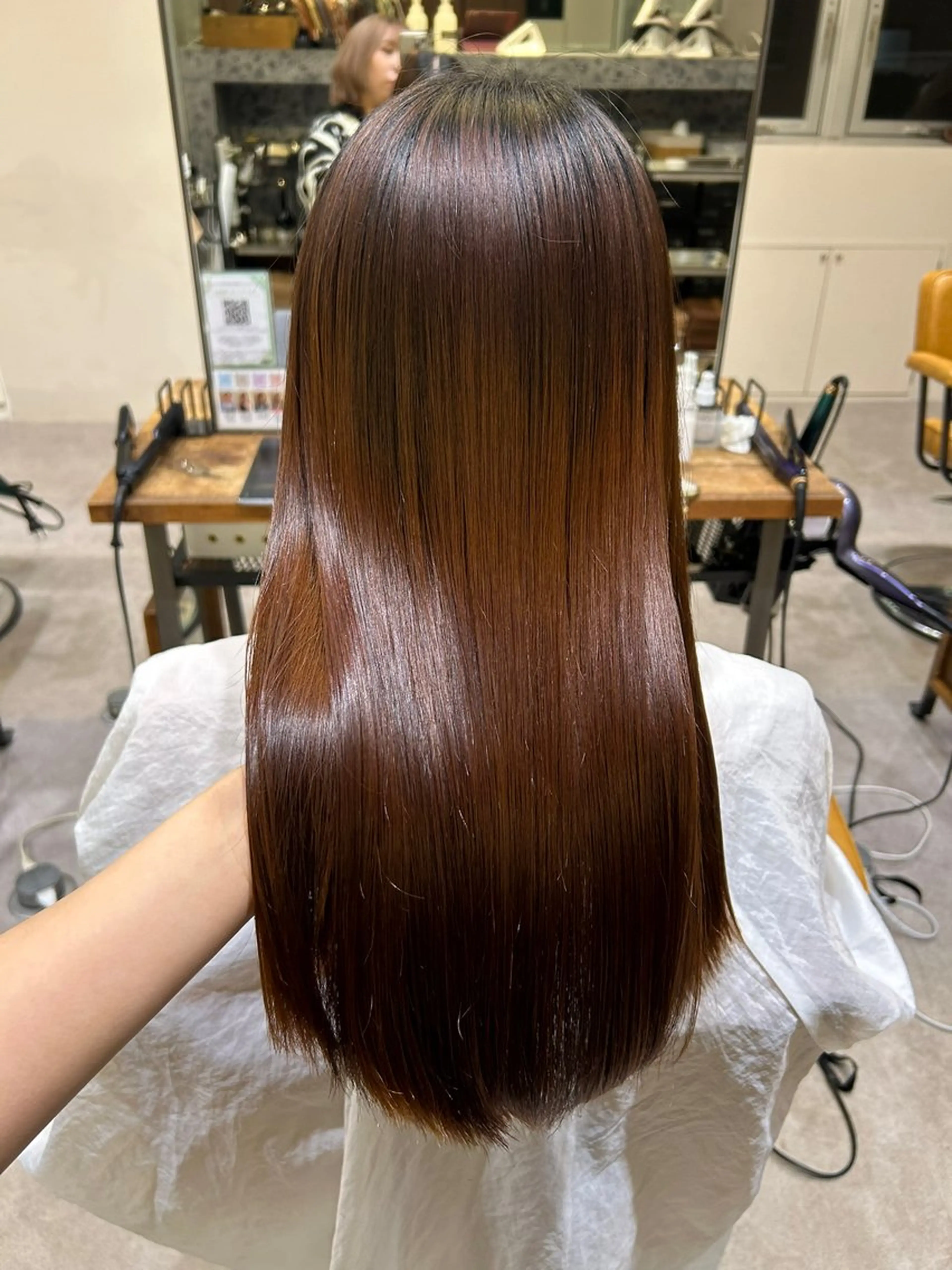 ロング 縮毛矯正 MASHU chayamachi店所属・【梅田美容室】 似合わせカット サヤのヘアスタイル