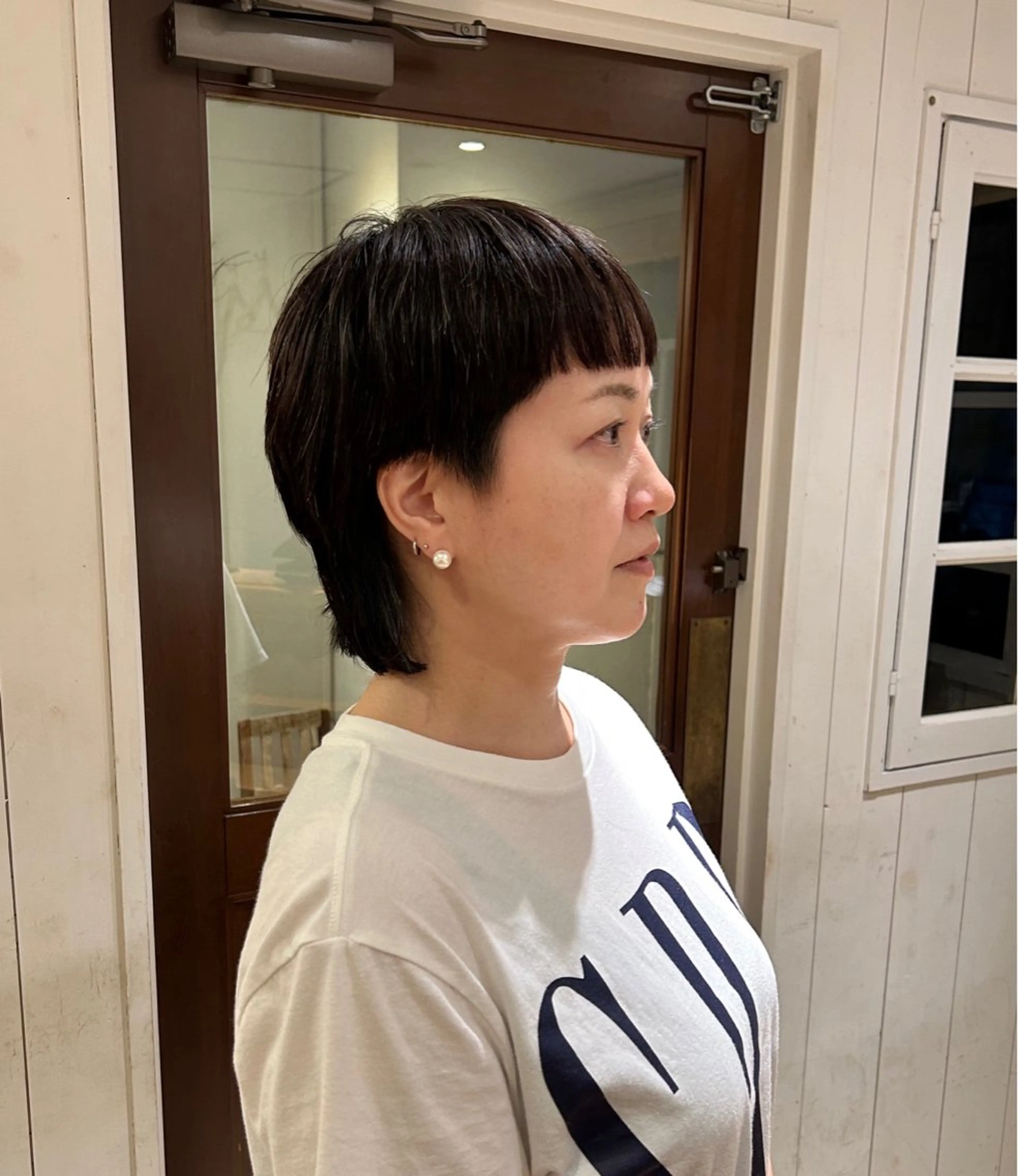 ショート ショートボブ ボブ デザインカット レイヤーカット ショートヘア カット 募集🌿‬村岡夢咲のヘアスタイル