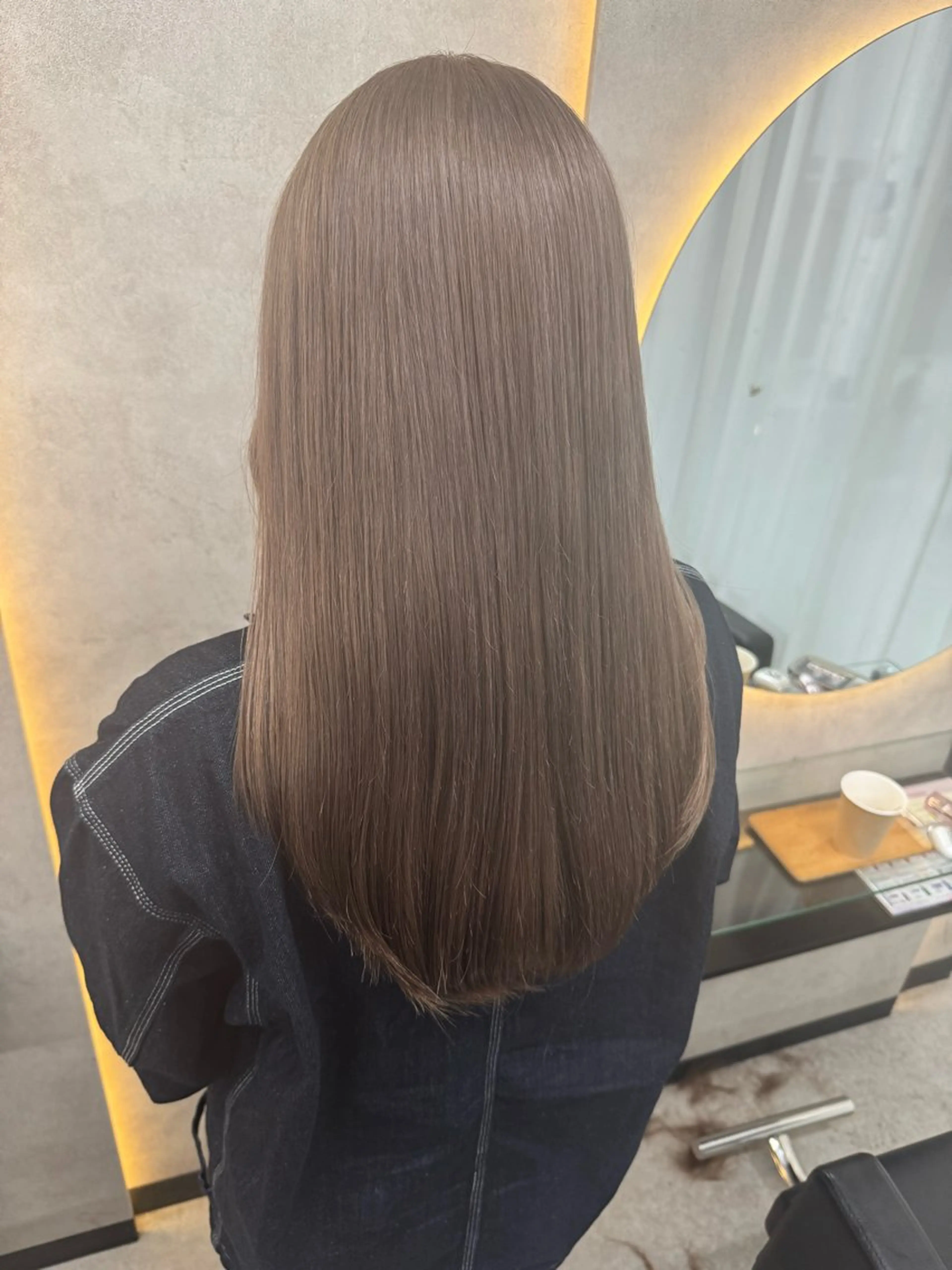 セミロング ヘアカラー トリートメント 🧋ミルクティー 職人🧋のヘアスタイル