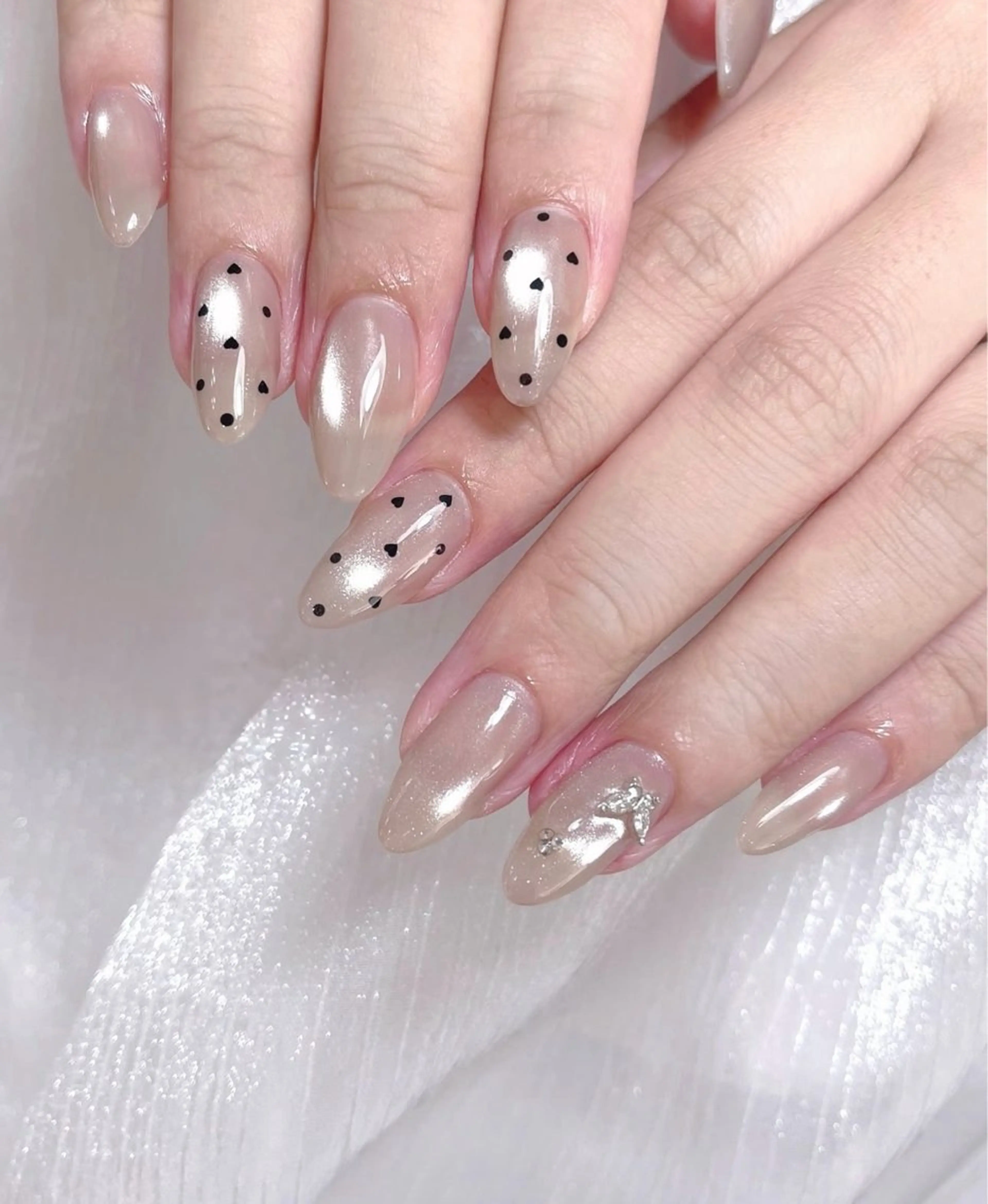 ネイル ブラウン フットネイル フレンチネイル ハロウィン マグネットネイル ハンドネイル ハンドケア yurinail所属・yuri nail 高田馬場のネイルデザイン