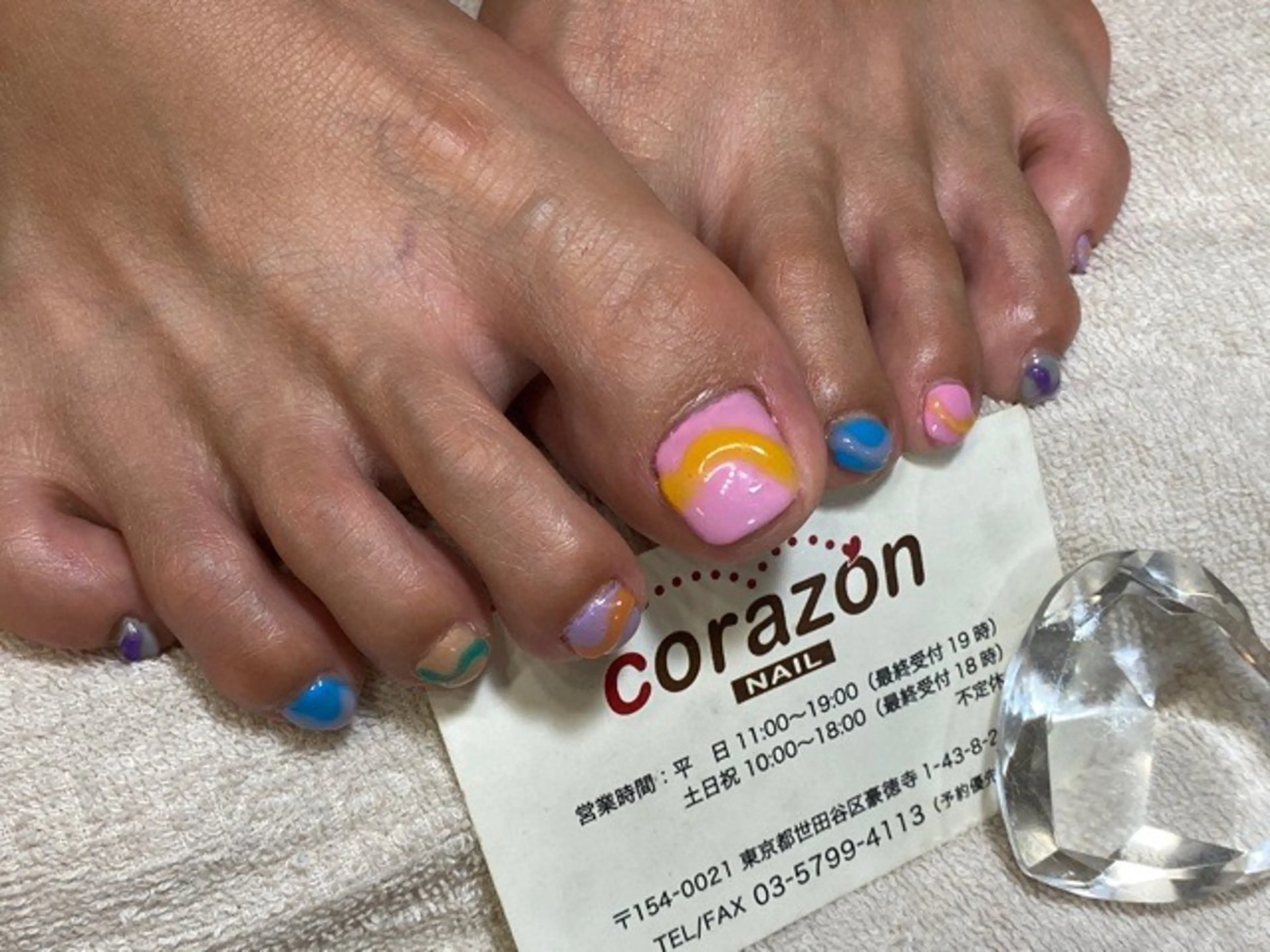 ネイル アートネイル フットネイル フットネイル corazon所属・ネイリスト aicoのネイルデザイン
