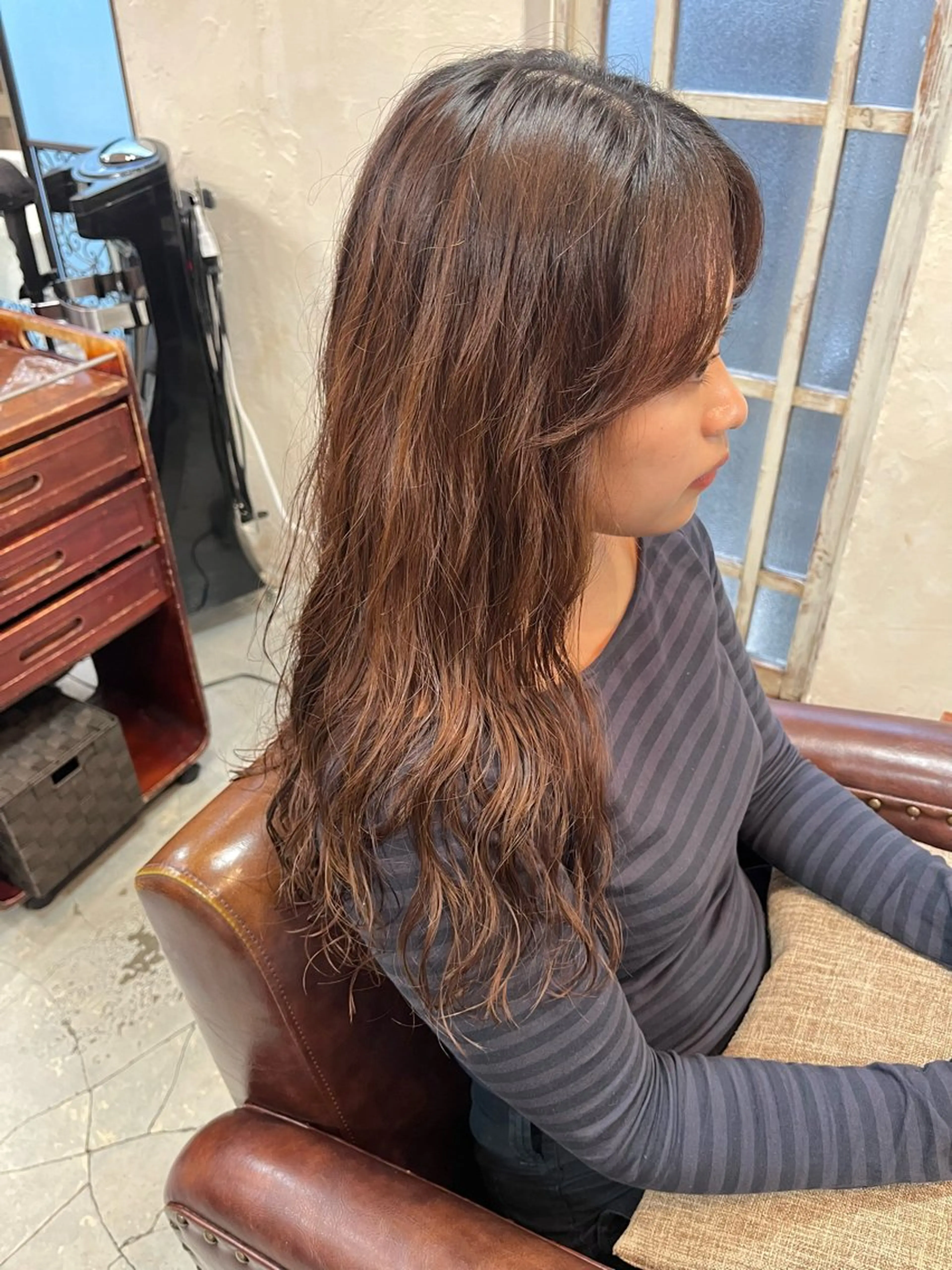 ロング Belle 並木通り店所属・rena/ パーマ/カラーのヘアスタイル