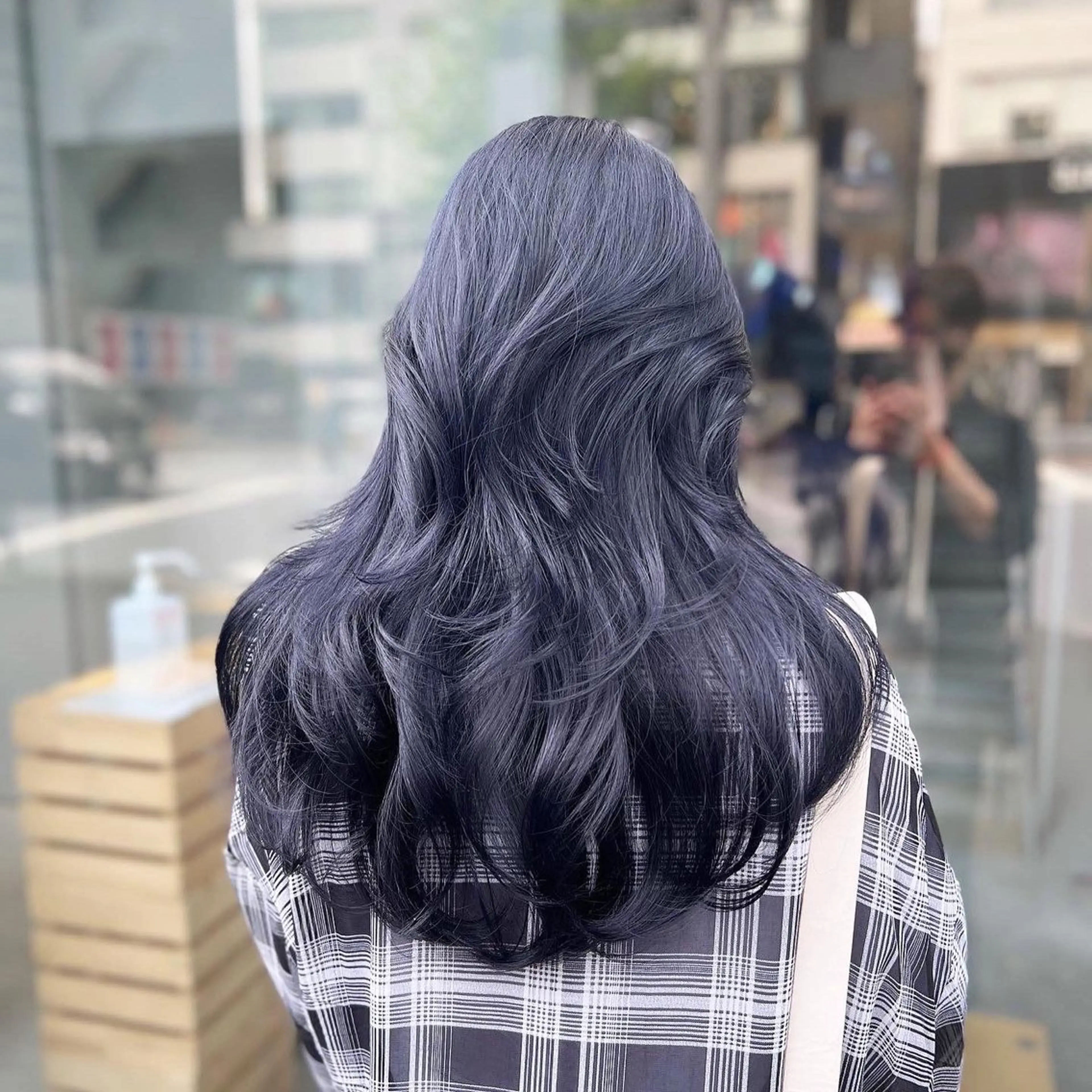 ロング カラー ヘアカラー トリートメント ヘッドスパ ヘアセット 🇨🇳中韓レイヤー 暗髪カラー🇰🇷のヘアスタイル