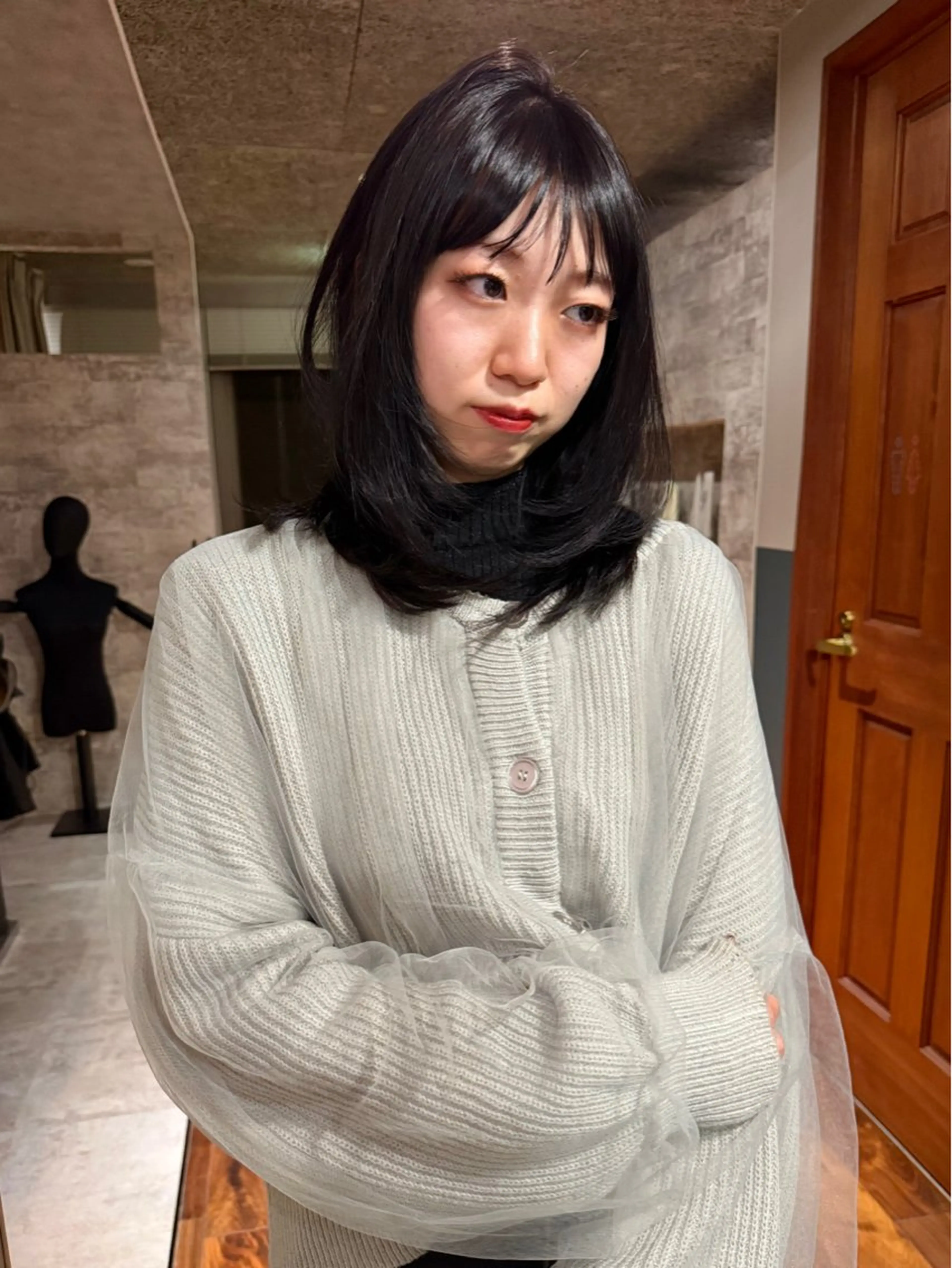 ミディアム カラー カット ヘアカラー トリートメント mai / linoah˚✧のヘアスタイル