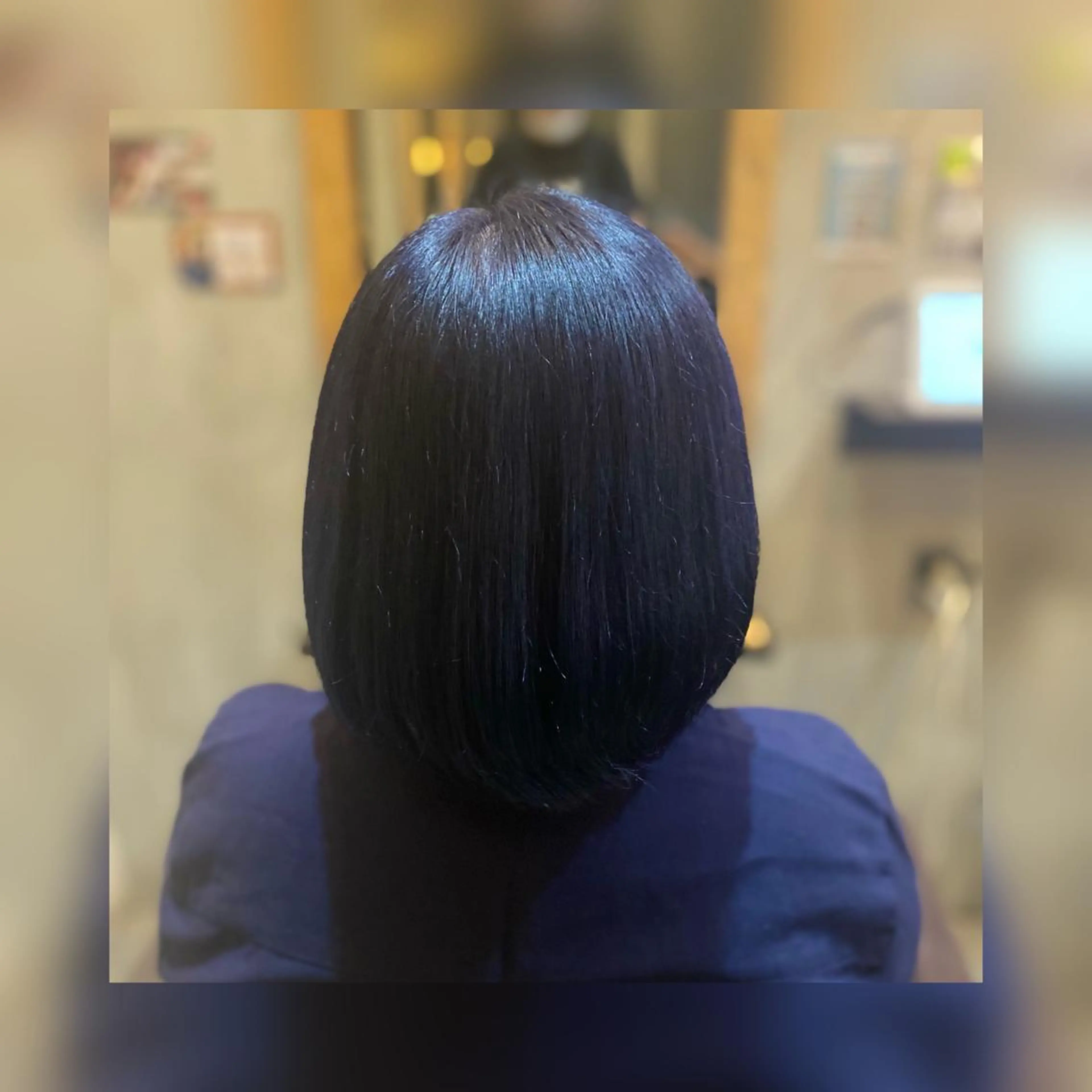 ショート カラー 黒髪 ブリーチ ブルーカラー 韓国風cut/ 縮毛矯正/正岡幹康のヘアスタイル