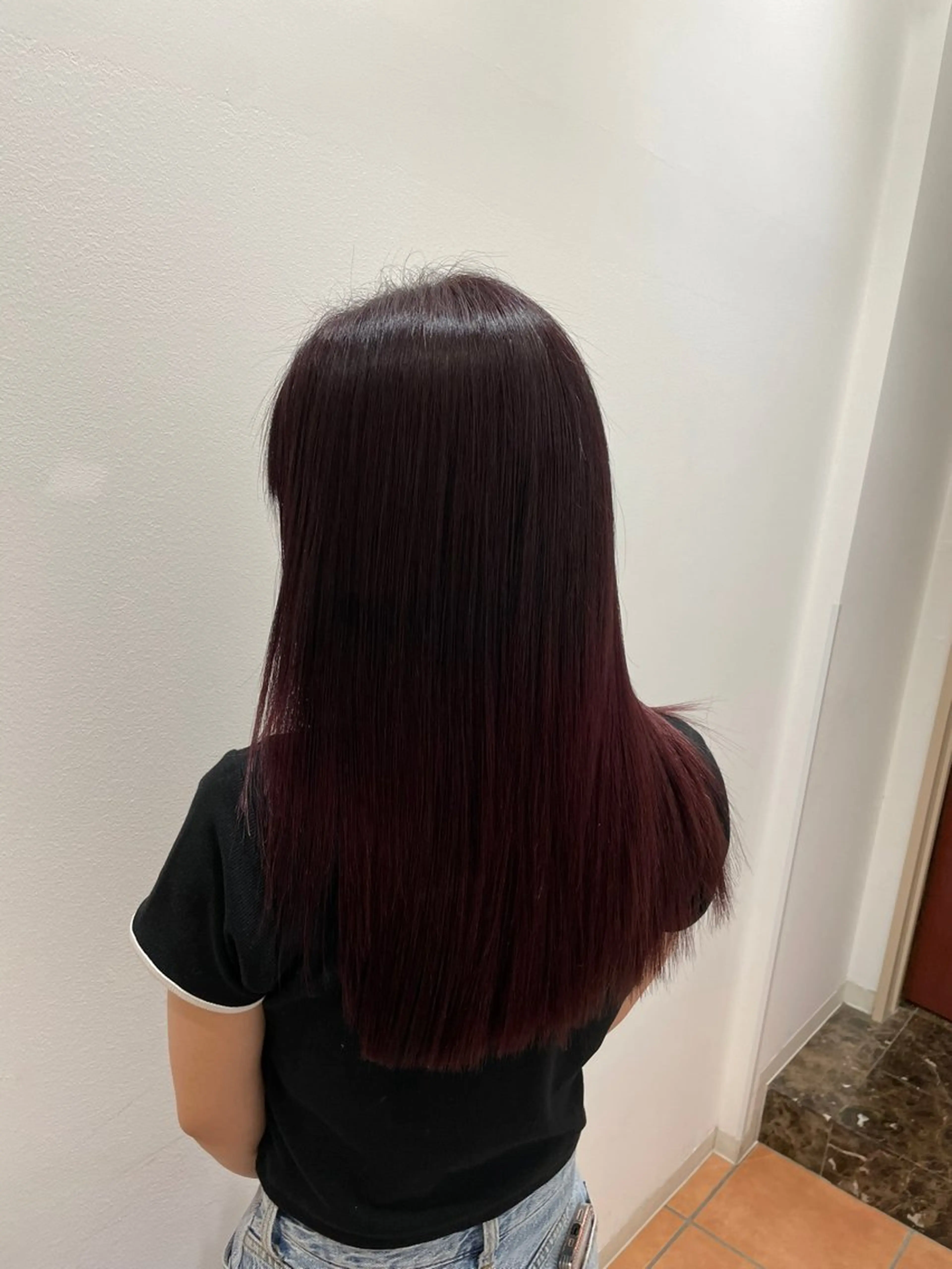 ロング カラー ヘアカラー 浦野 遥のヘアスタイル