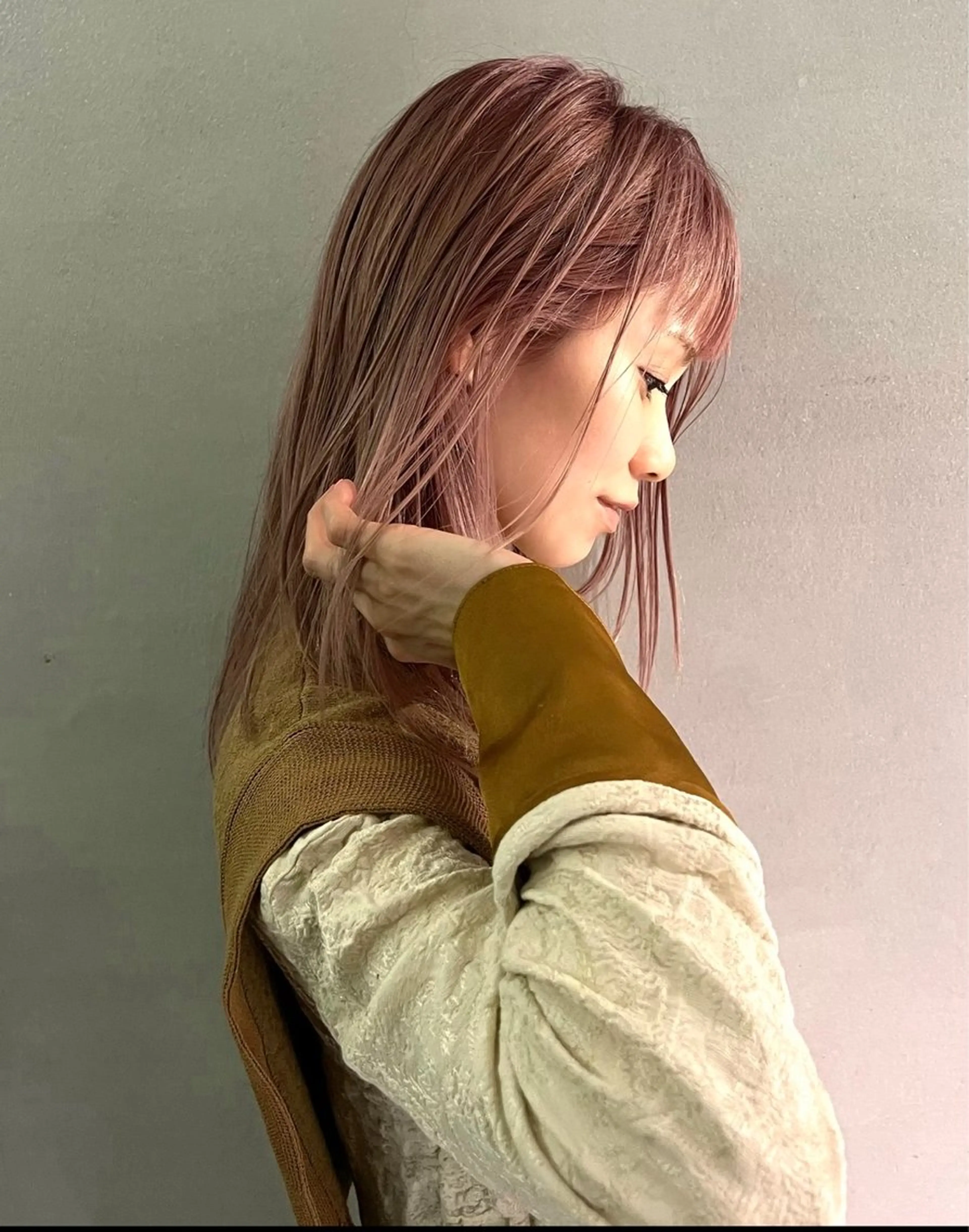 【土日祝限定⭐️ミニモ学割】カット＋カラー（ブリーチなし）＋2stepトリートメント［カラー/韓国/髪質改善］の写真