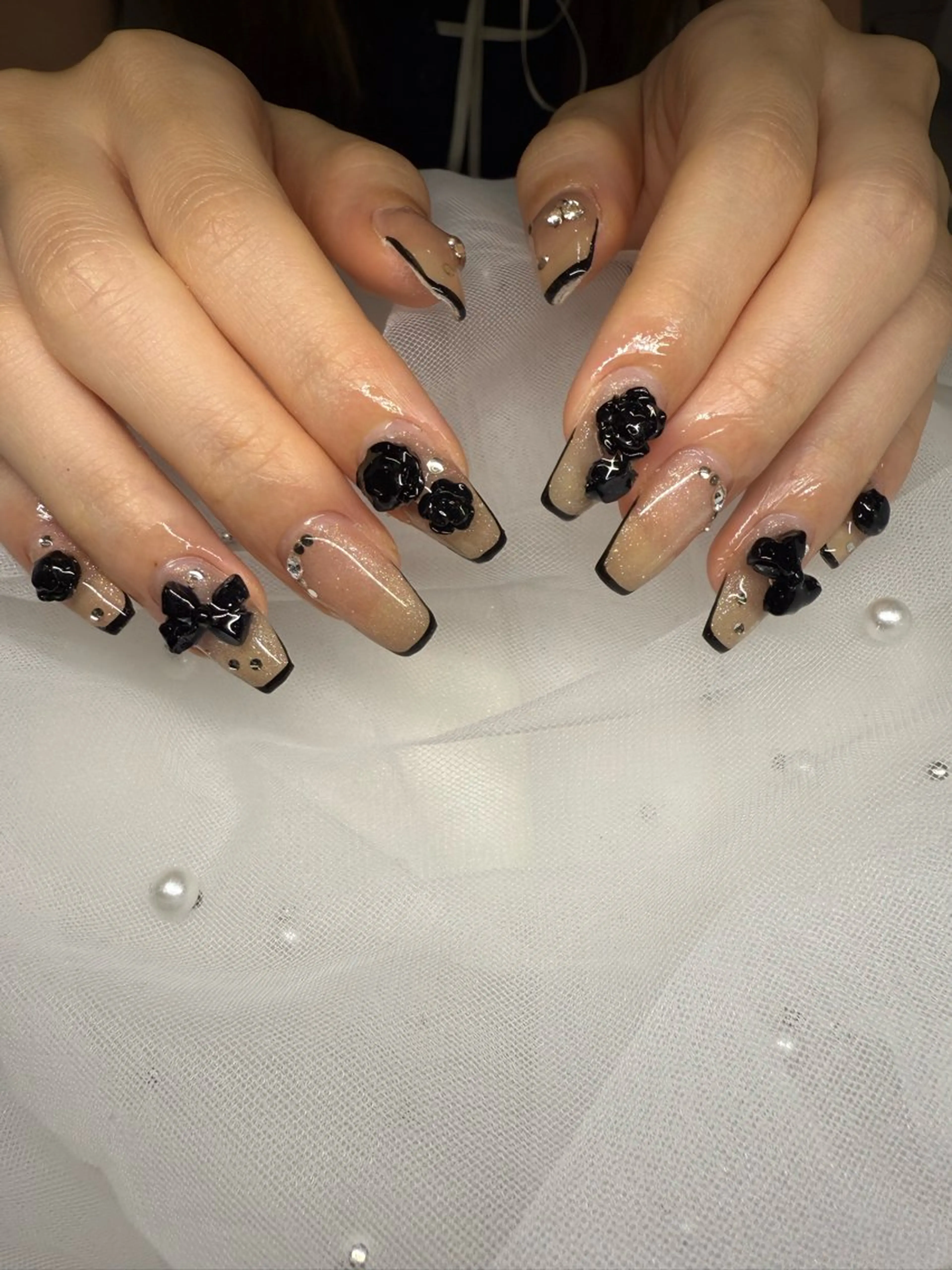 ネイル アニマル柄 オーロラネイル チークネイル フラッシュネイル ジェルネイル ハンドネイル T.A Nail Salon所属・T.A Nail Salonのネイルデザイン