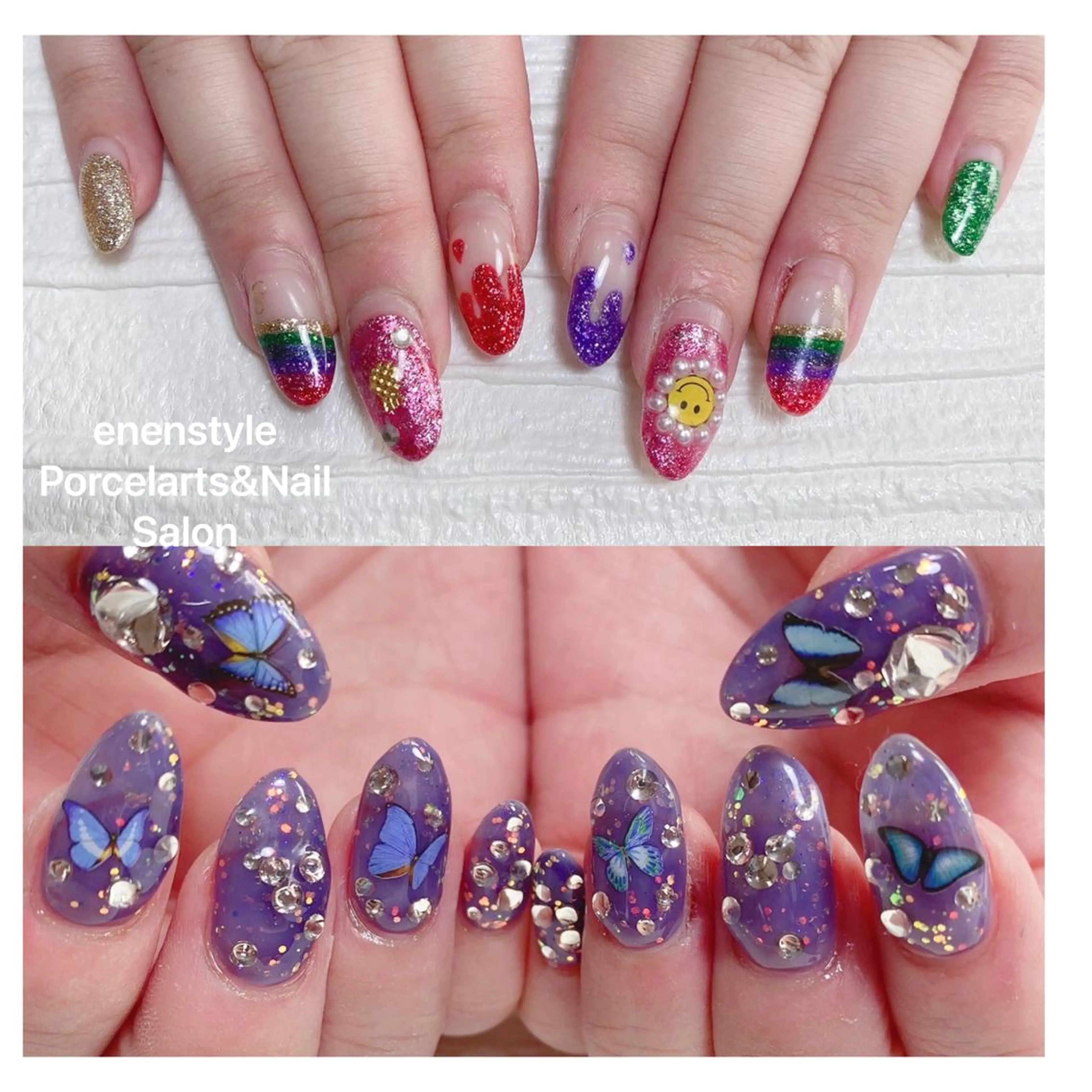 ミディアム ネイル ハンドネイル 👑enen style👑のネイルデザイン