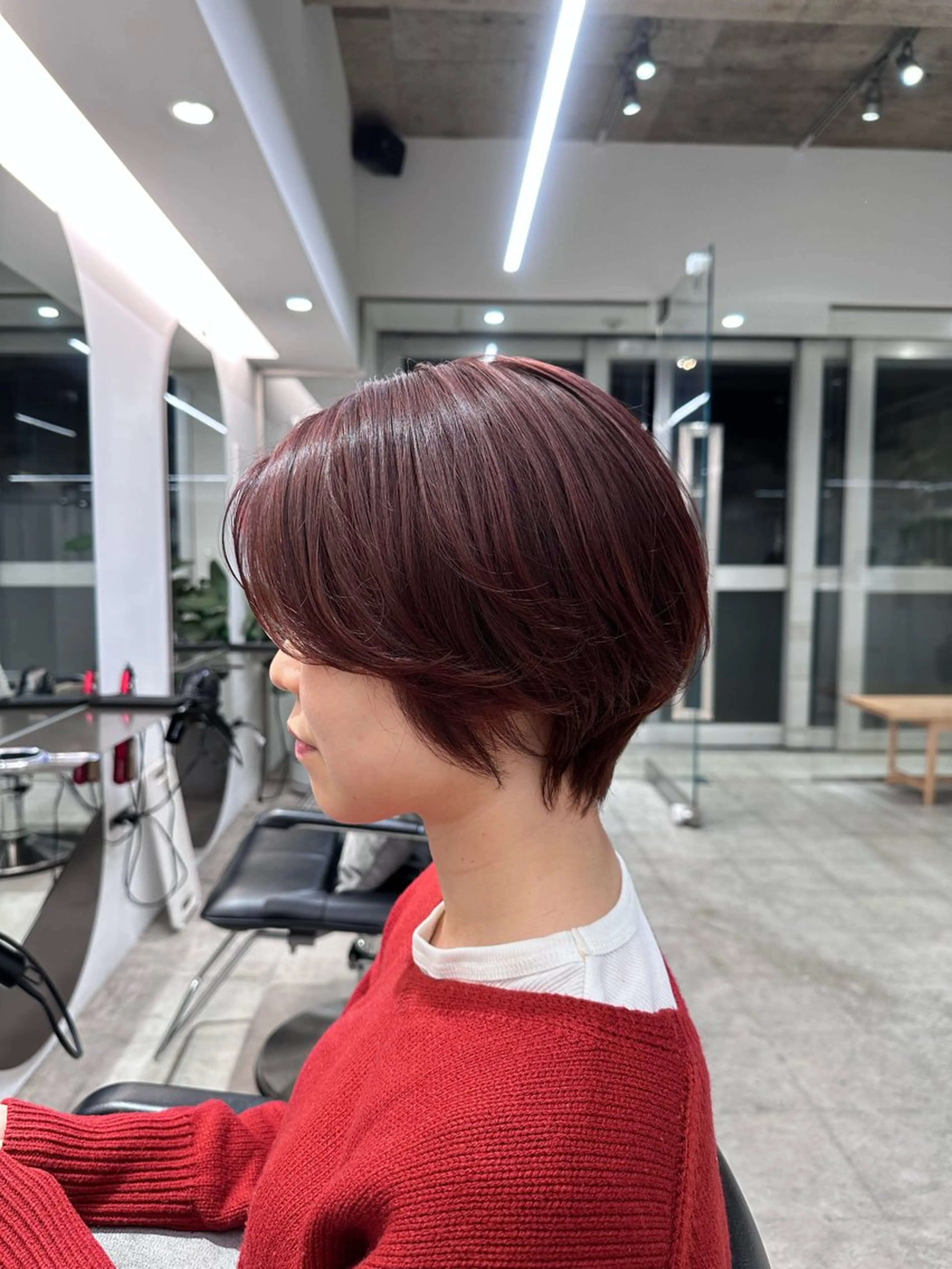 ショート カラー ショートヘア カット ヘアカラー トリートメント あいこ/ハンサム ショート/日本橋🌷のヘアスタイル
