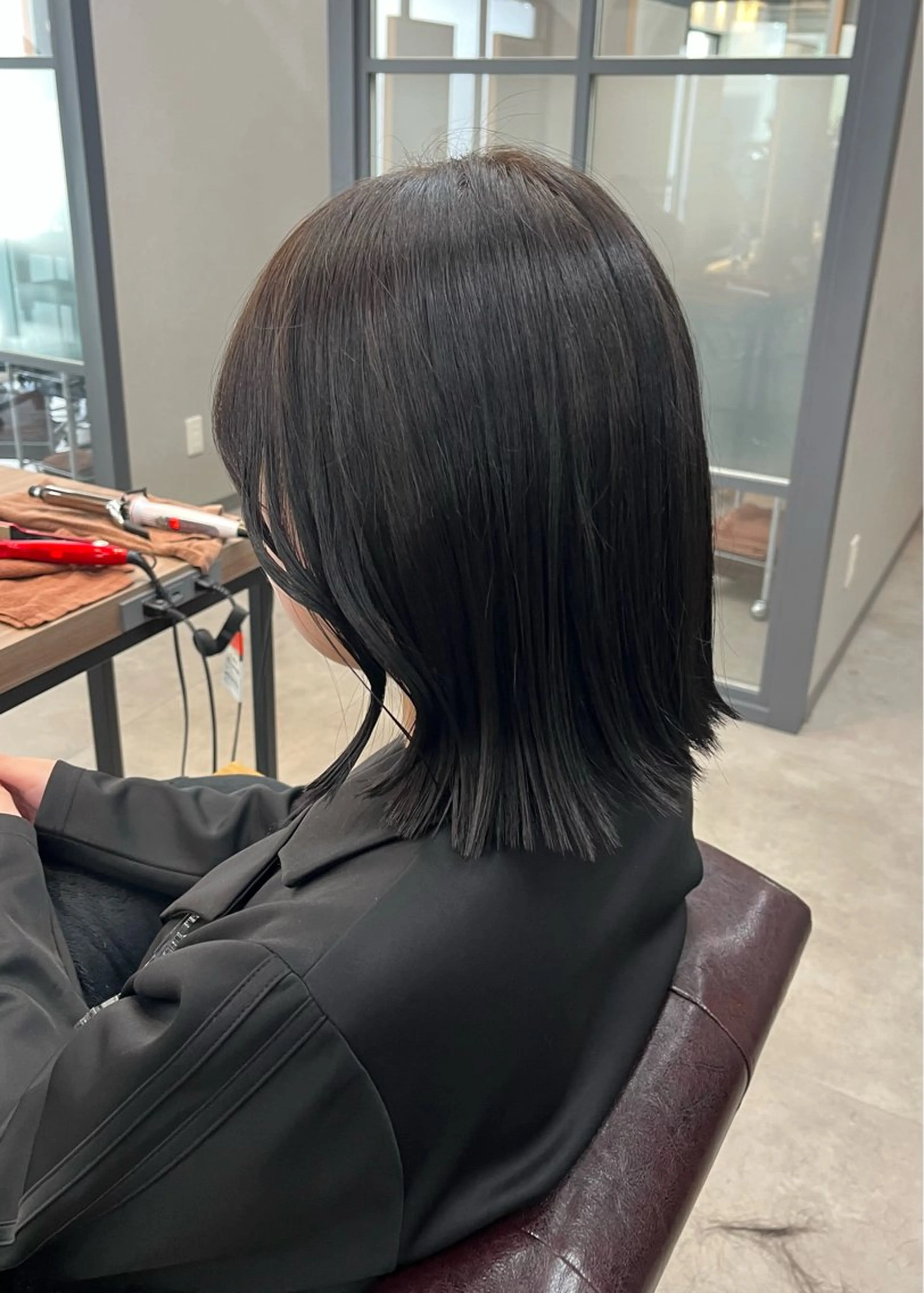 ミディアム アッシュ ボブ カット ヘアカラー トリートメント 🎀ボブ/透明感/ 町田/hana🎀のヘアスタイル