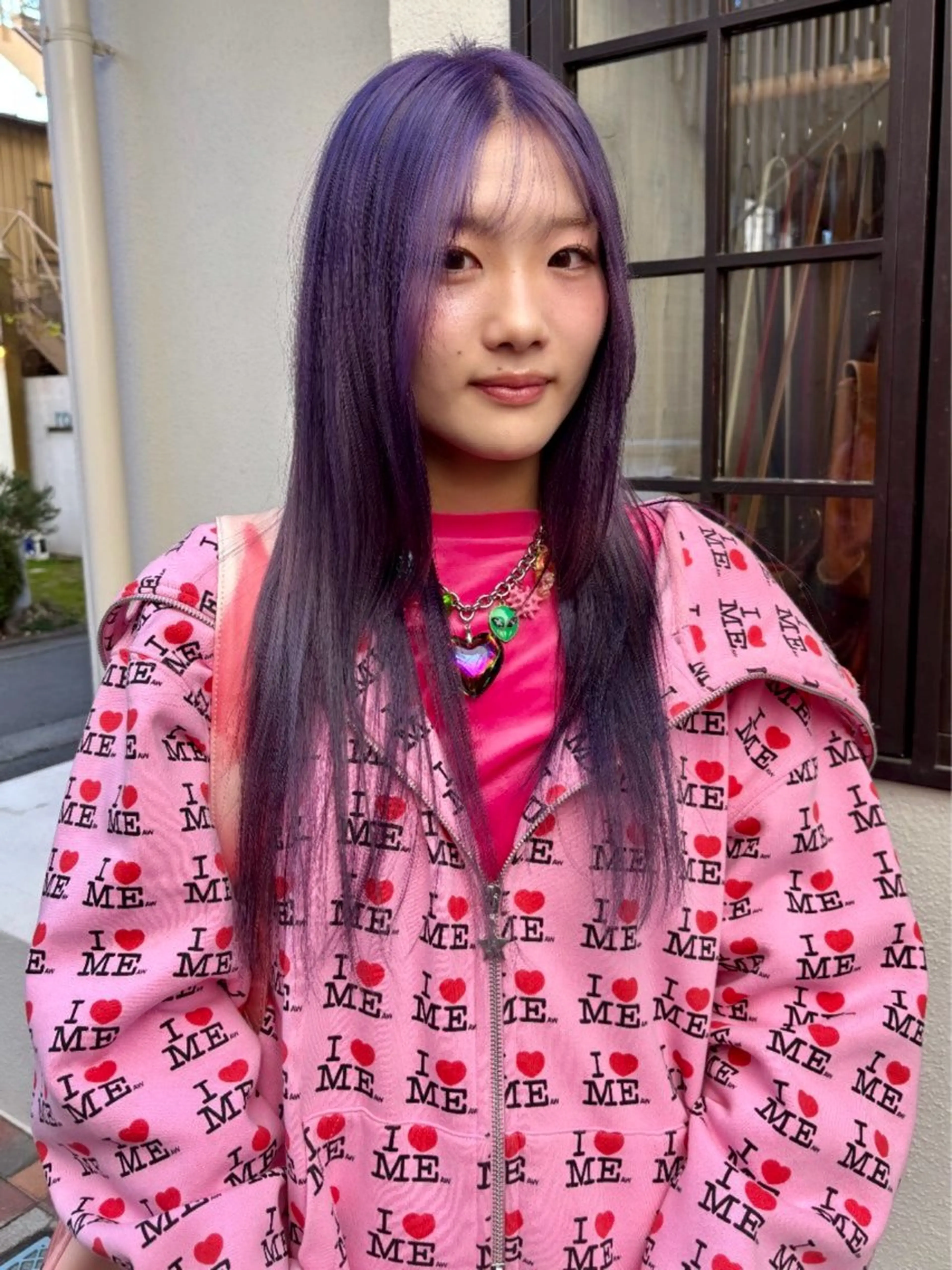 ロング カラー カット ヘアカラー トリートメント ヘアセット レイヤー/お洒落 🎵ハイトーン/りりのヘアスタイル