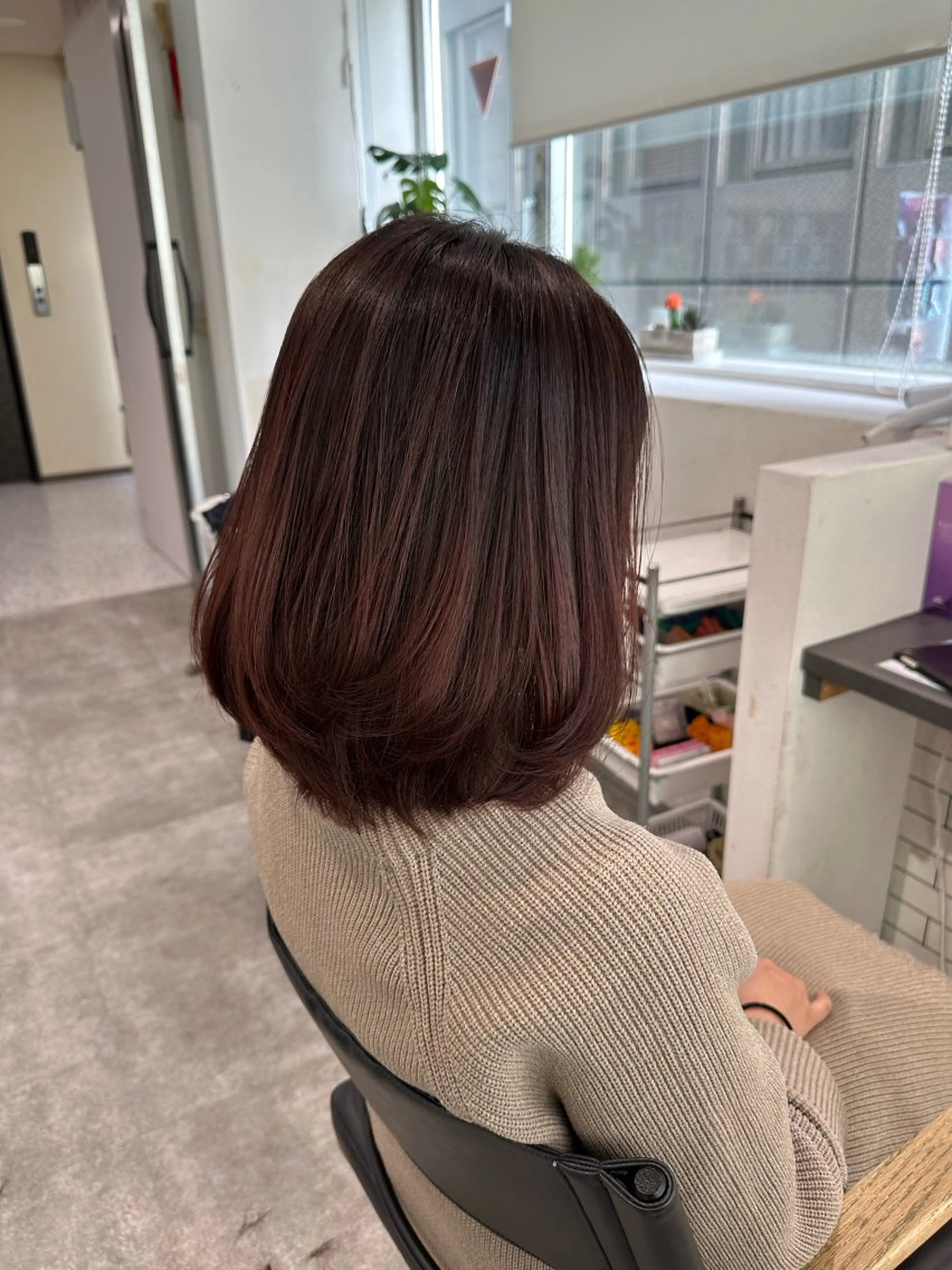 ショート カラー ショートボブ アディクシーカラー バレイヤージュ ブリーチ ケアブリーチ カット ヘアカラー トリートメント JIL BLAN 京都のヘアスタイル