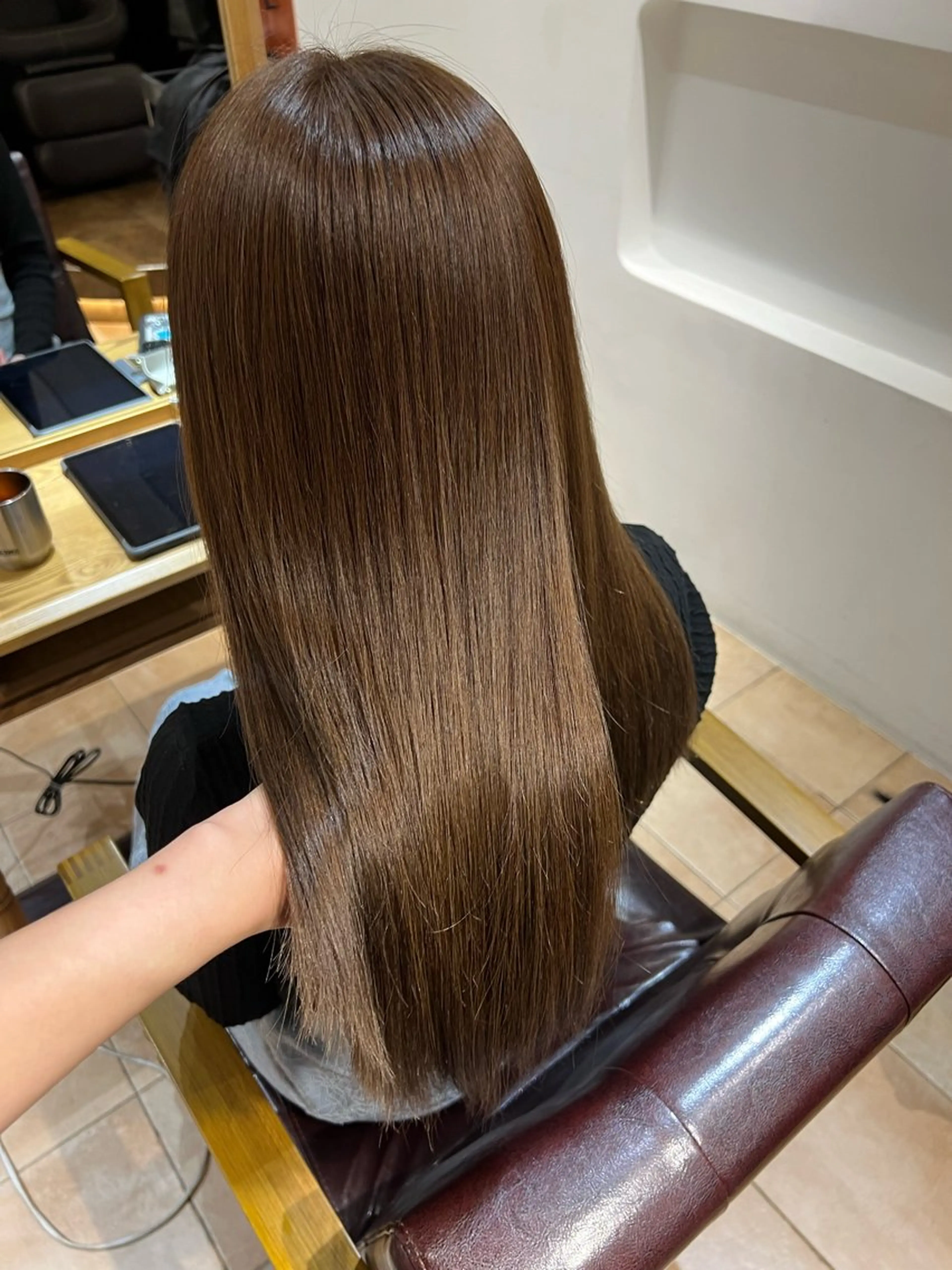 セミロング カラー 🥀韓国ヘア🥀 宮津真菜のヘアスタイル