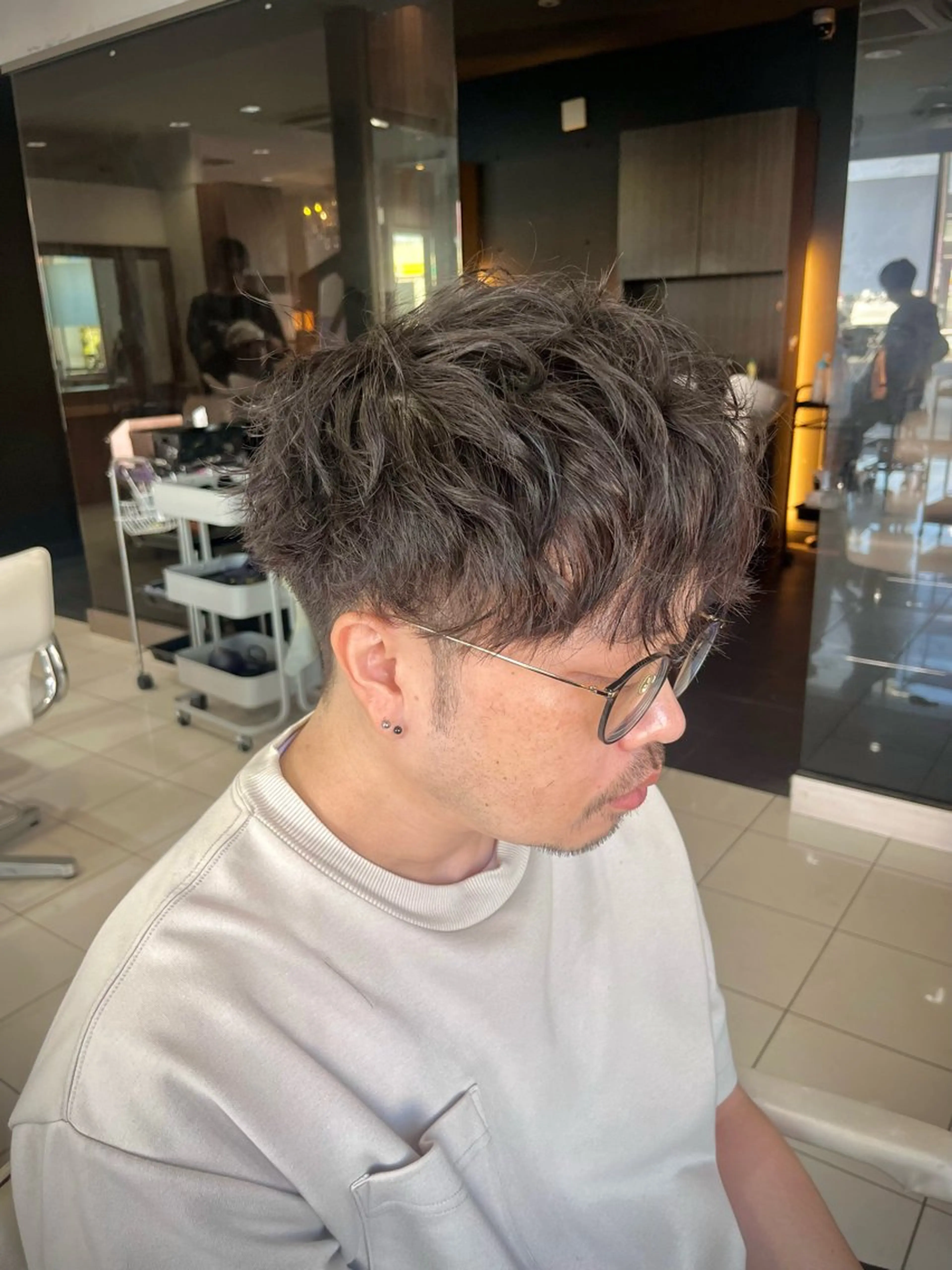 ショート パーマ メンズ カット パーマ パーマ特化美容師 🔥Yoshiyaのヘアスタイル