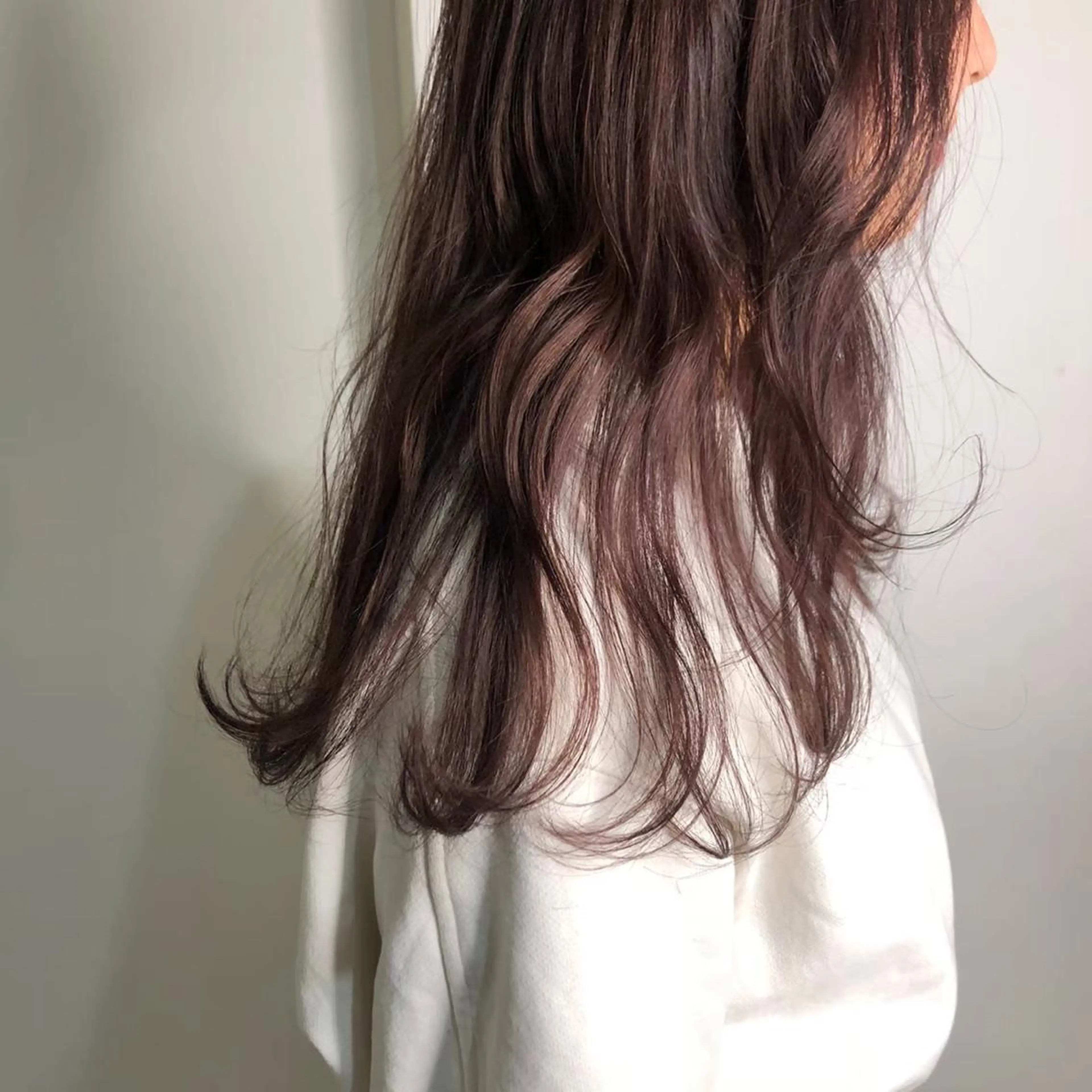 セミロング カラー ヘアアレンジ マツエク・マツパ アイブロウ ブラウンカラー パープルカラー パープルブラウン カラーマツエク カット ヘアカラー トリートメント Noah's　Ark所属・透明感カラー🫧ヘア セット🫧松本菜月の眉毛・アイブロウイメージ