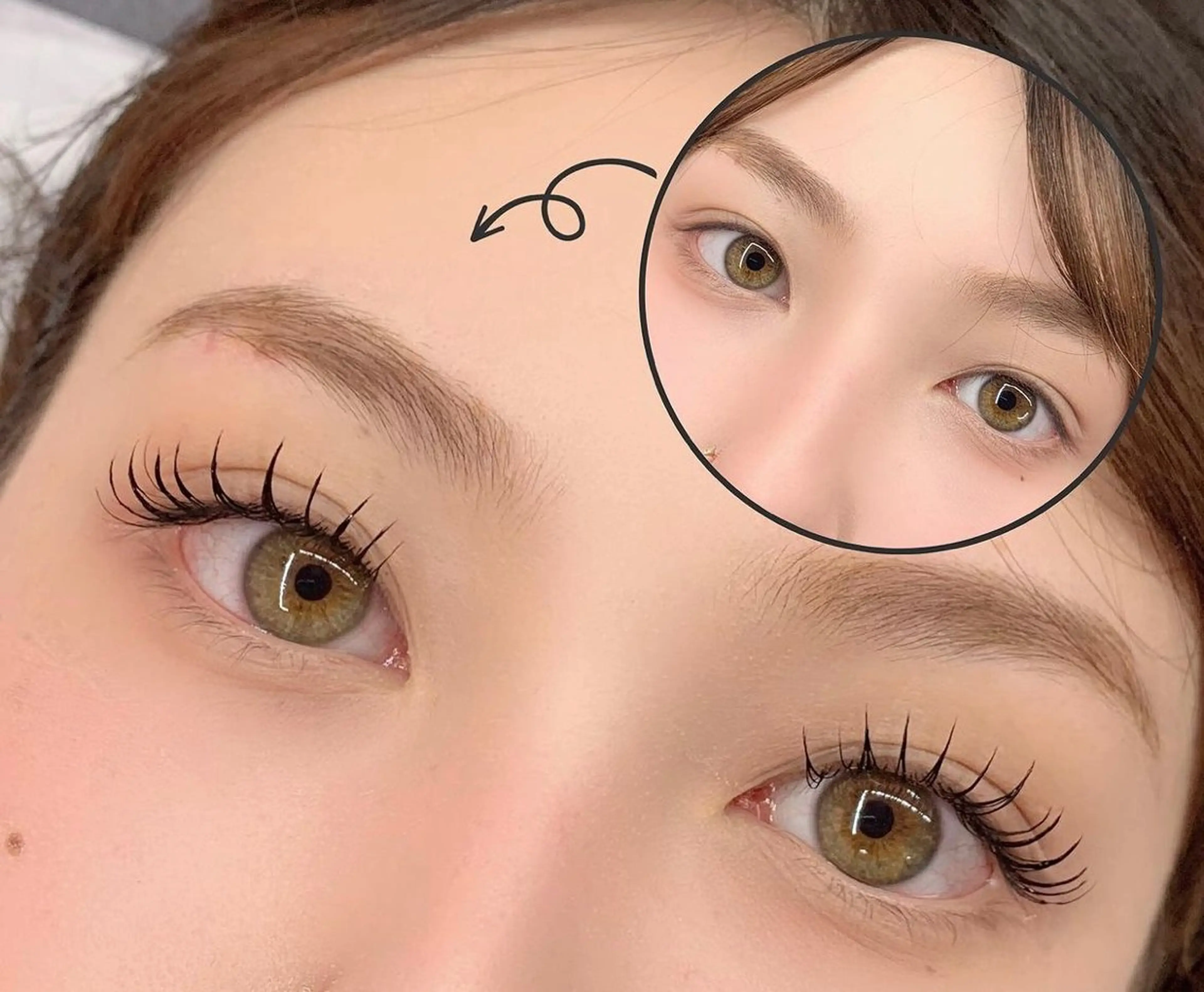 マツエク・マツパ 束感まつ毛 韓国風マツエク Eyedor まつパ／眉毛専門店のネイルデザイン