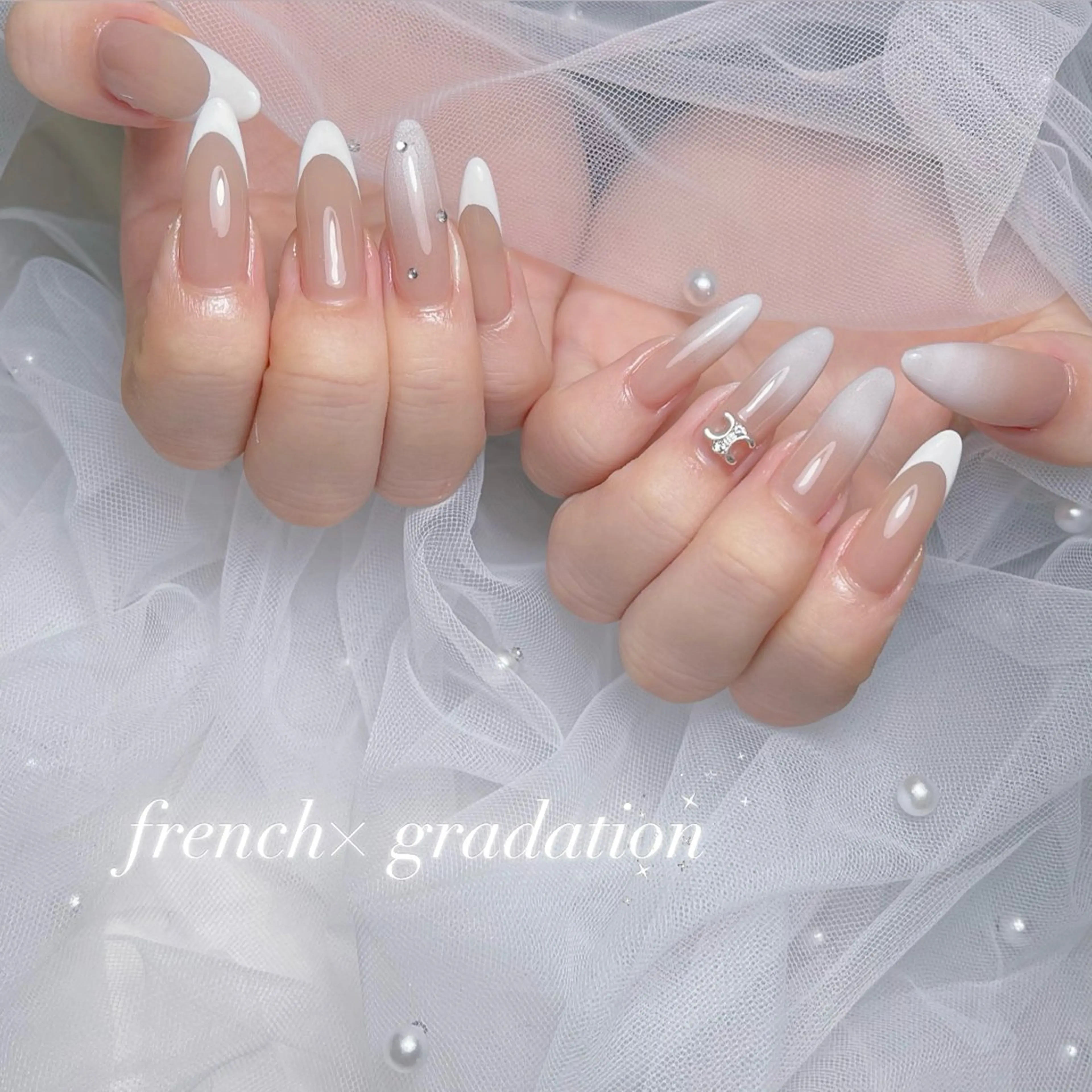 ネイル アートネイル 長さ出し ジェルネイル 韓国ネイル 持ち込み ハンドネイル RE SALONのネイルデザイン