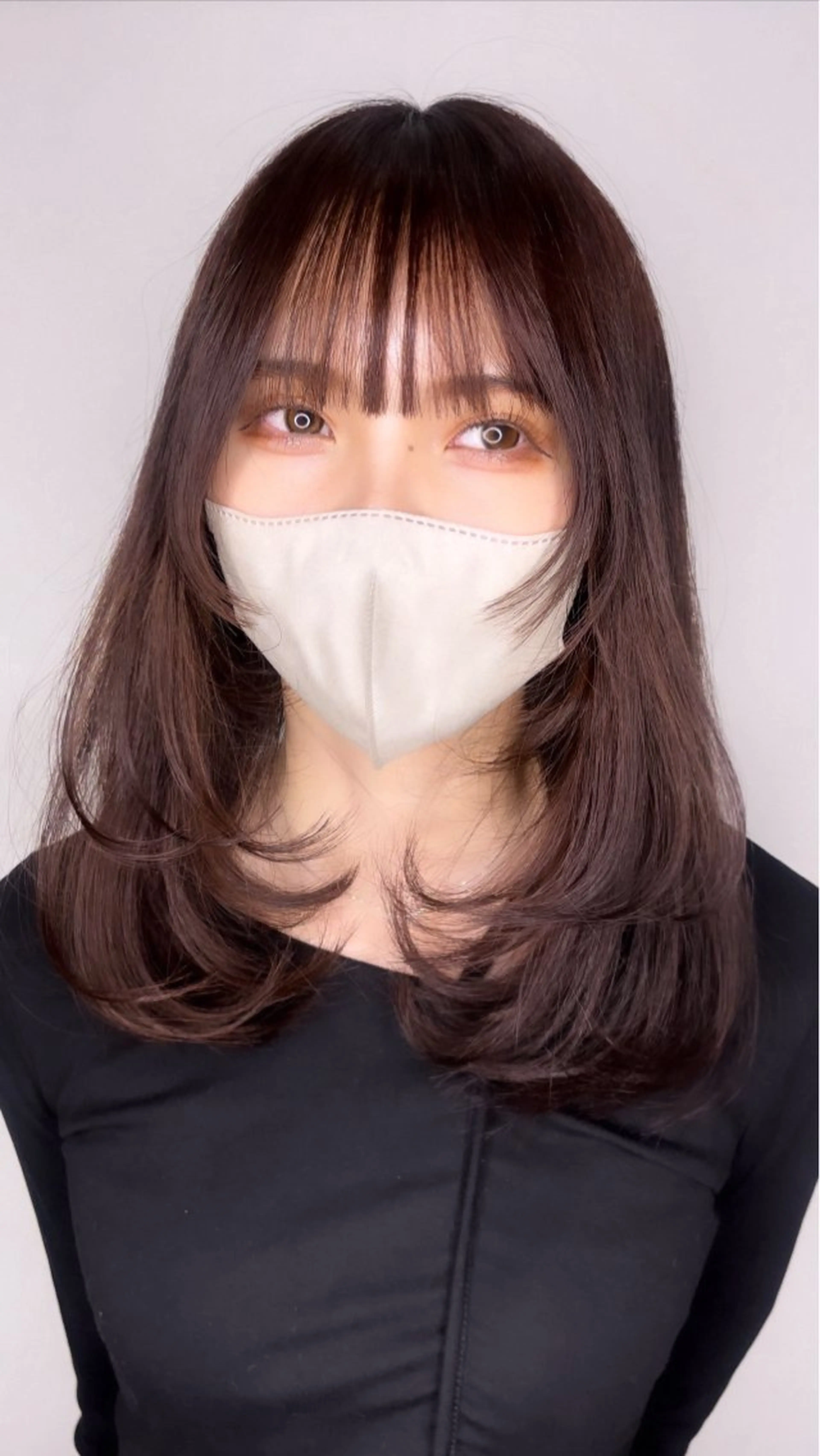セミロング カット ヘアカラー トリートメント 剣持友希/高崎 ifh iizukaのヘアスタイル