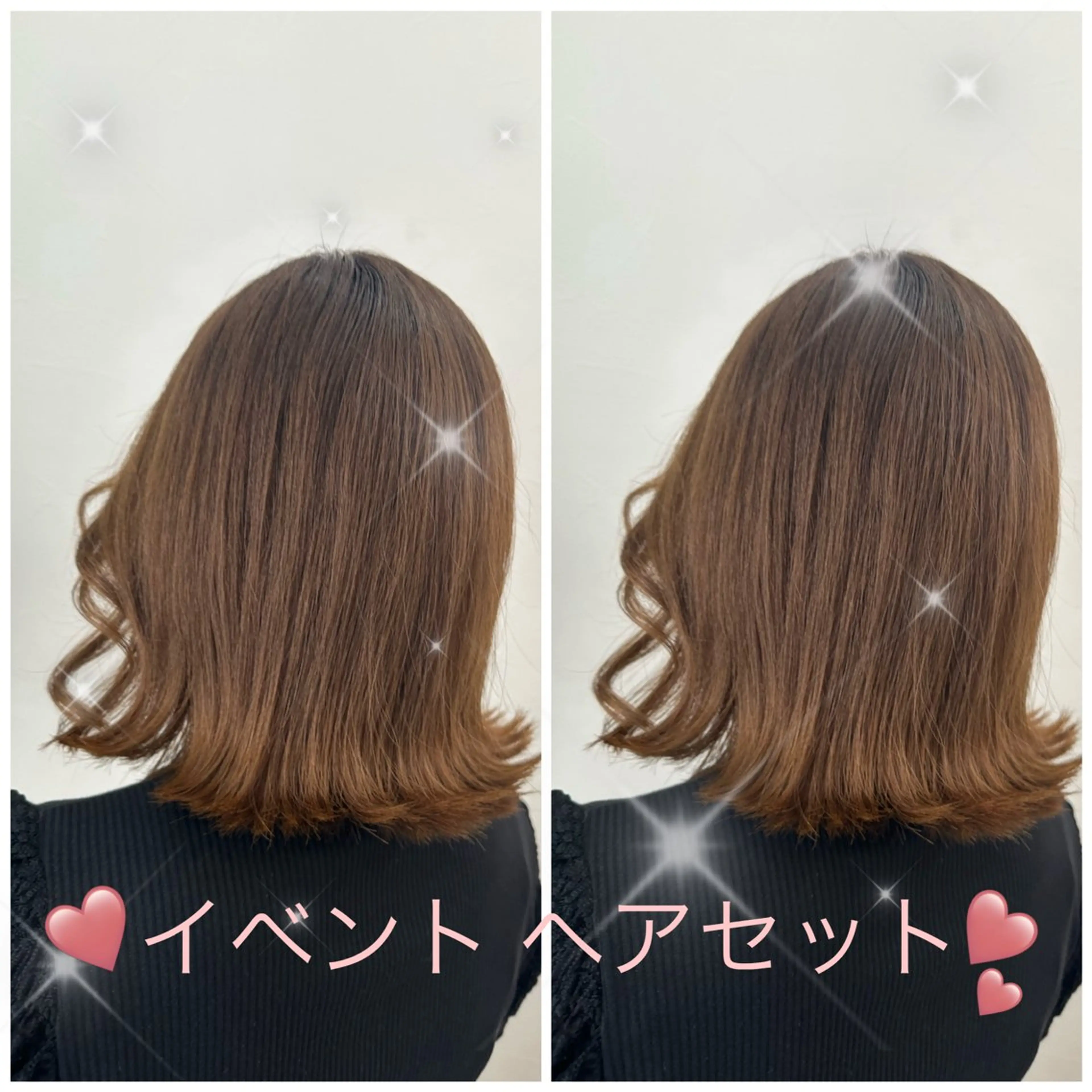 ショート カラー ヘアアレンジ ヘアセット lovis ゆうあのヘアスタイル