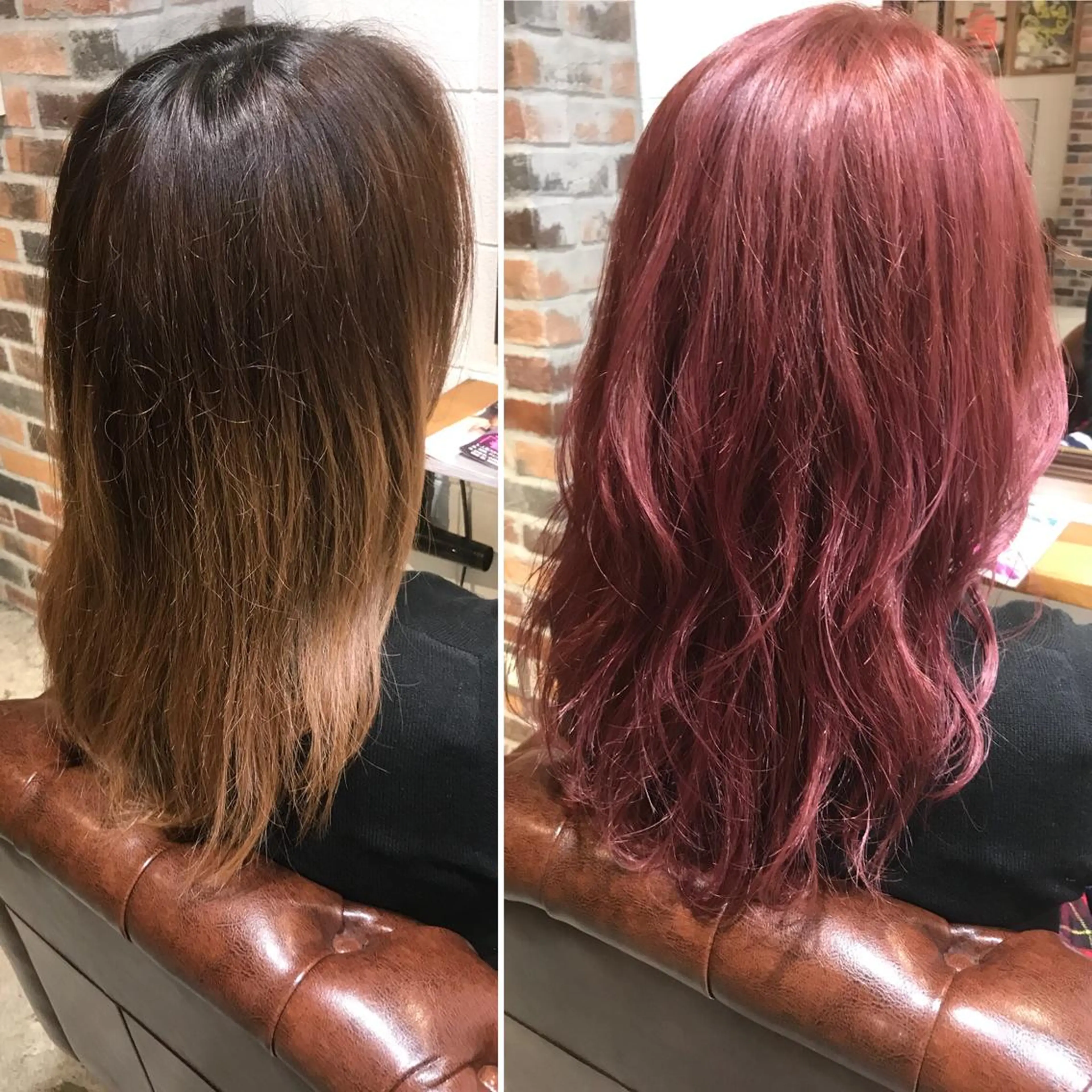 ロング カラー ピンクカラー ローズカラー 竹嶌 健吾のヘアスタイル