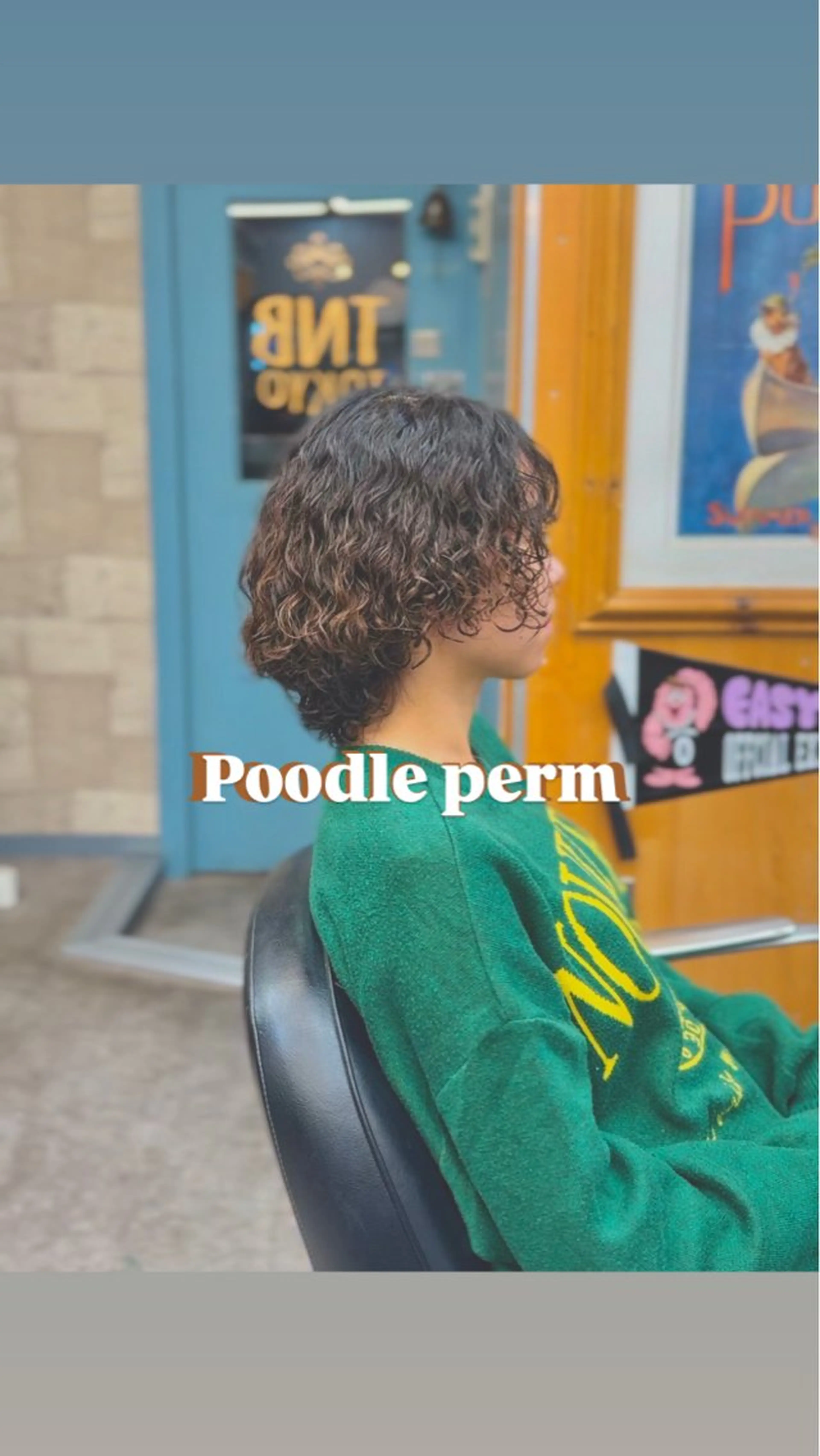 ミディアム パーマ ミディアムパーマ プードルパーマ カット パーマ TNB tokyo所属・パーマ・カット渋谷 トモヤのヘアスタイル