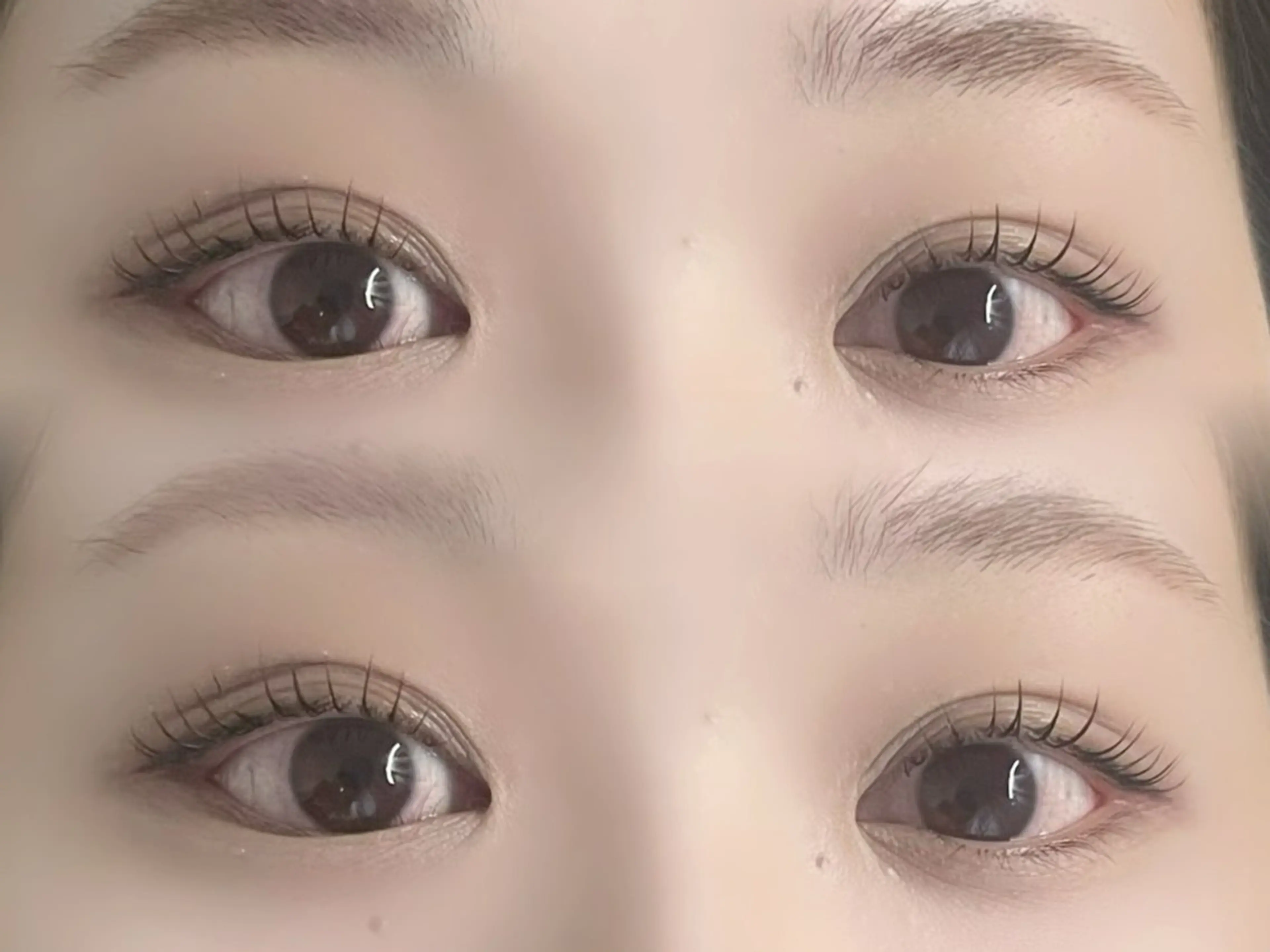 マツエク・マツパ 💞ふんわり束感まつ 毛&美眉🩰ミク💞のマツエク・マツパデザイン